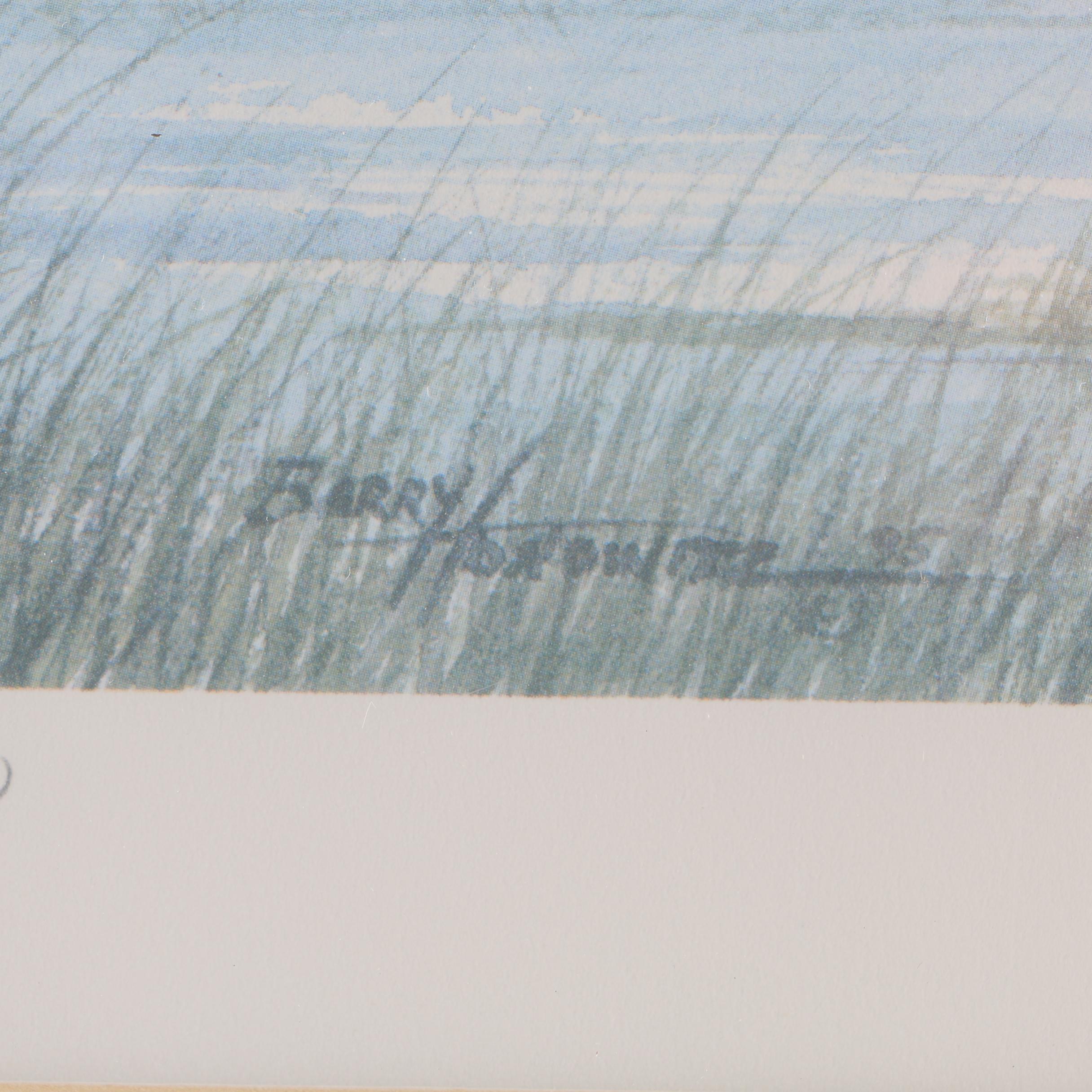 Barry Honoure Limited Edition Offset Lithograph "High Tide at Harbour Town Golf Links"
