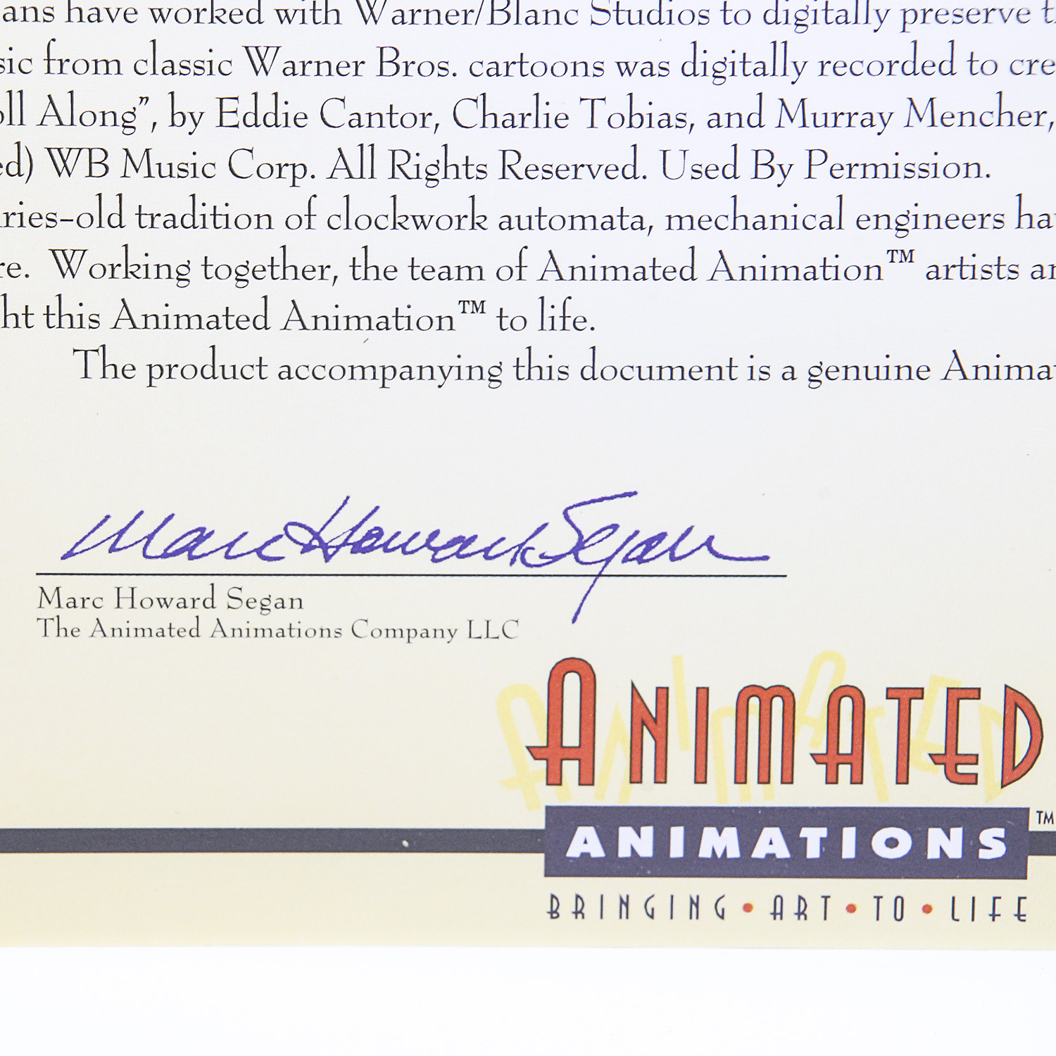 Looney Tunes Animated Animations "Tweety and Sylvester" Animatronic Art