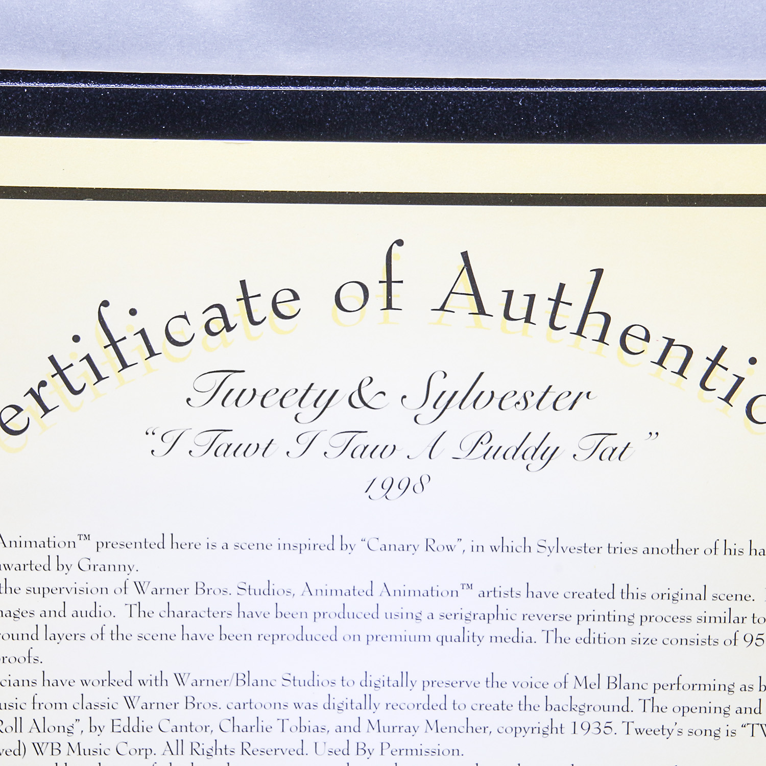 Looney Tunes Animated Animations "Tweety and Sylvester" Animatronic Art