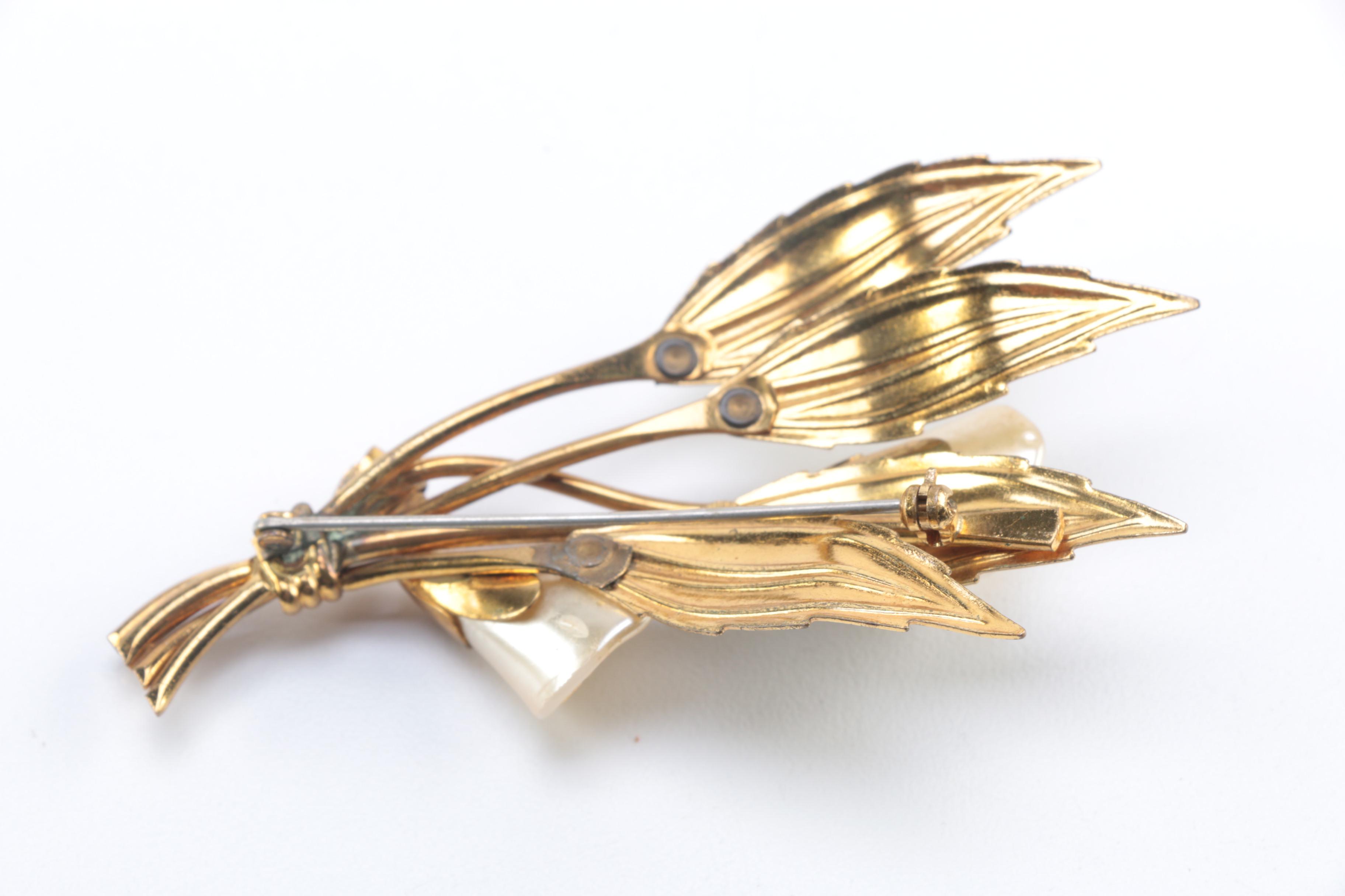 Antique and Vintage Costume Brooches and Bangle Bracelet