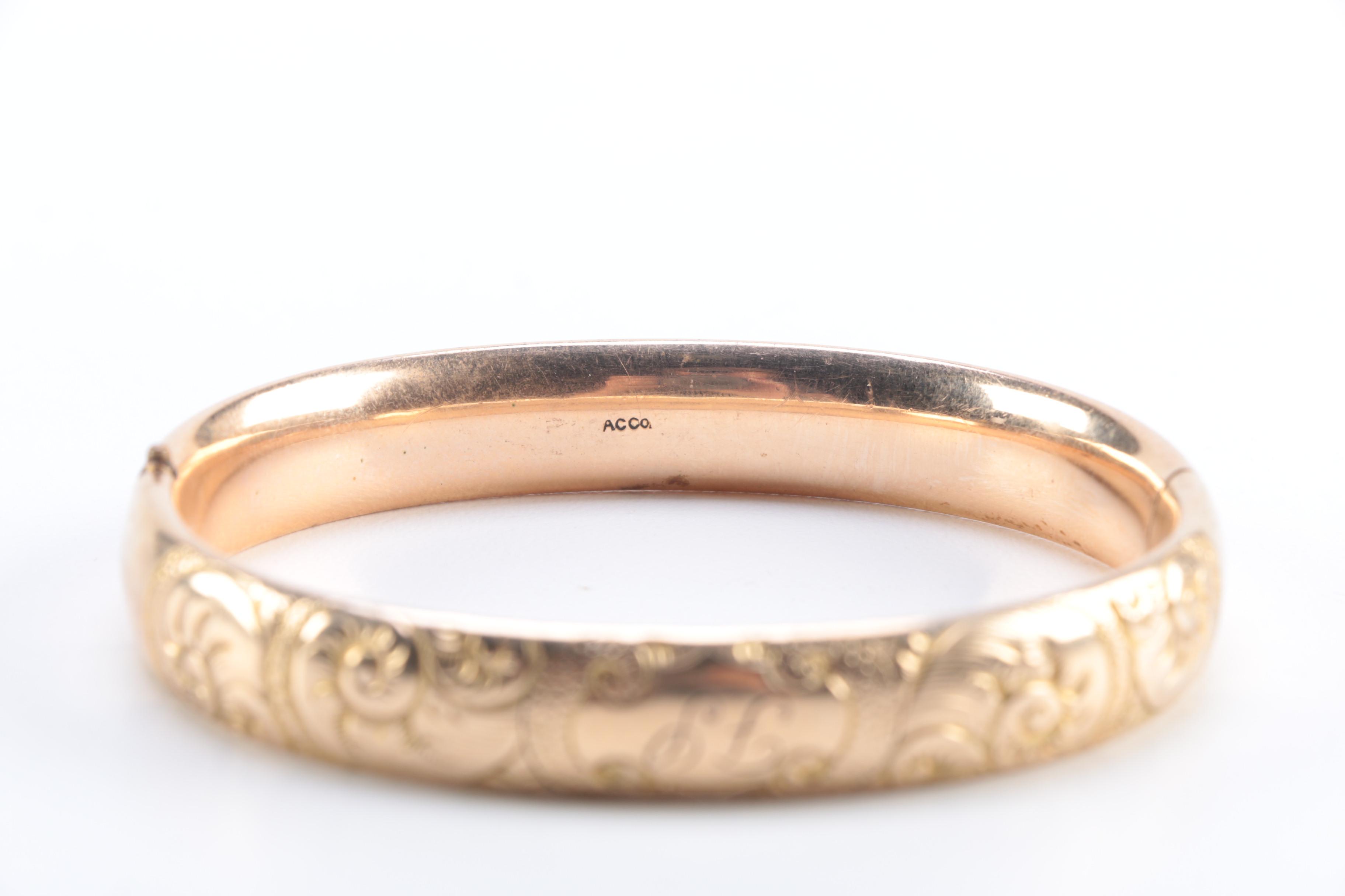 Antique and Vintage Costume Brooches and Bangle Bracelet