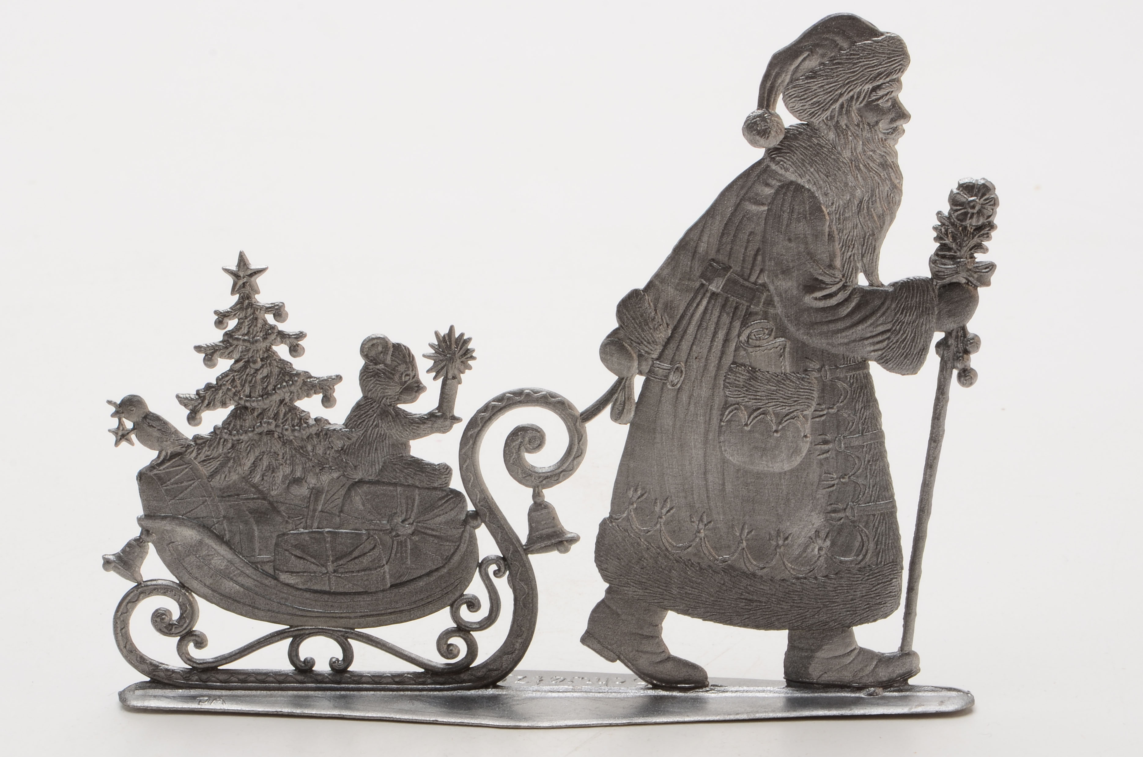 Wilhelm Schweizer Hand-Painted Bavarian Pewter Art