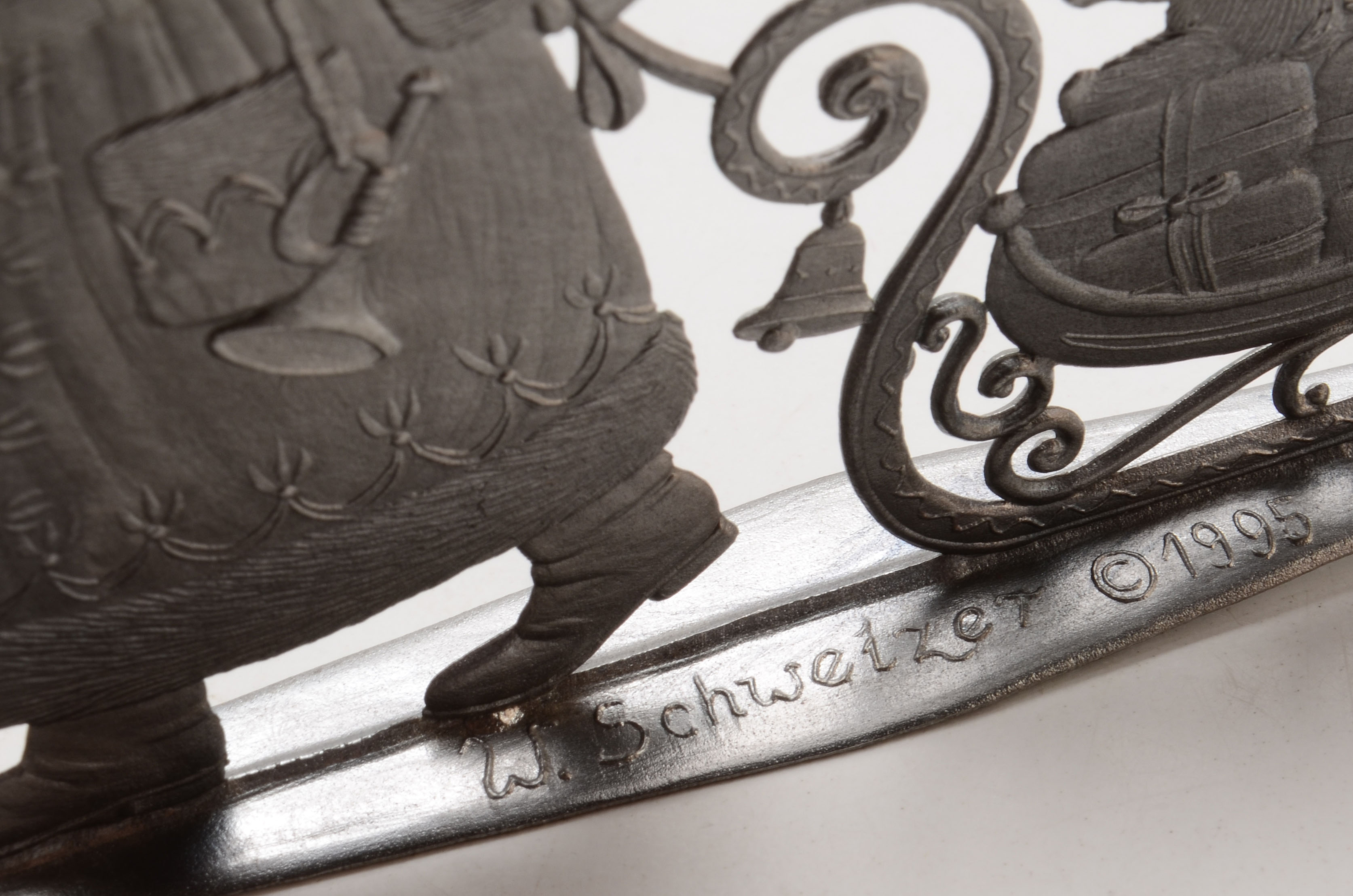 Wilhelm Schweizer Hand-Painted Bavarian Pewter Art