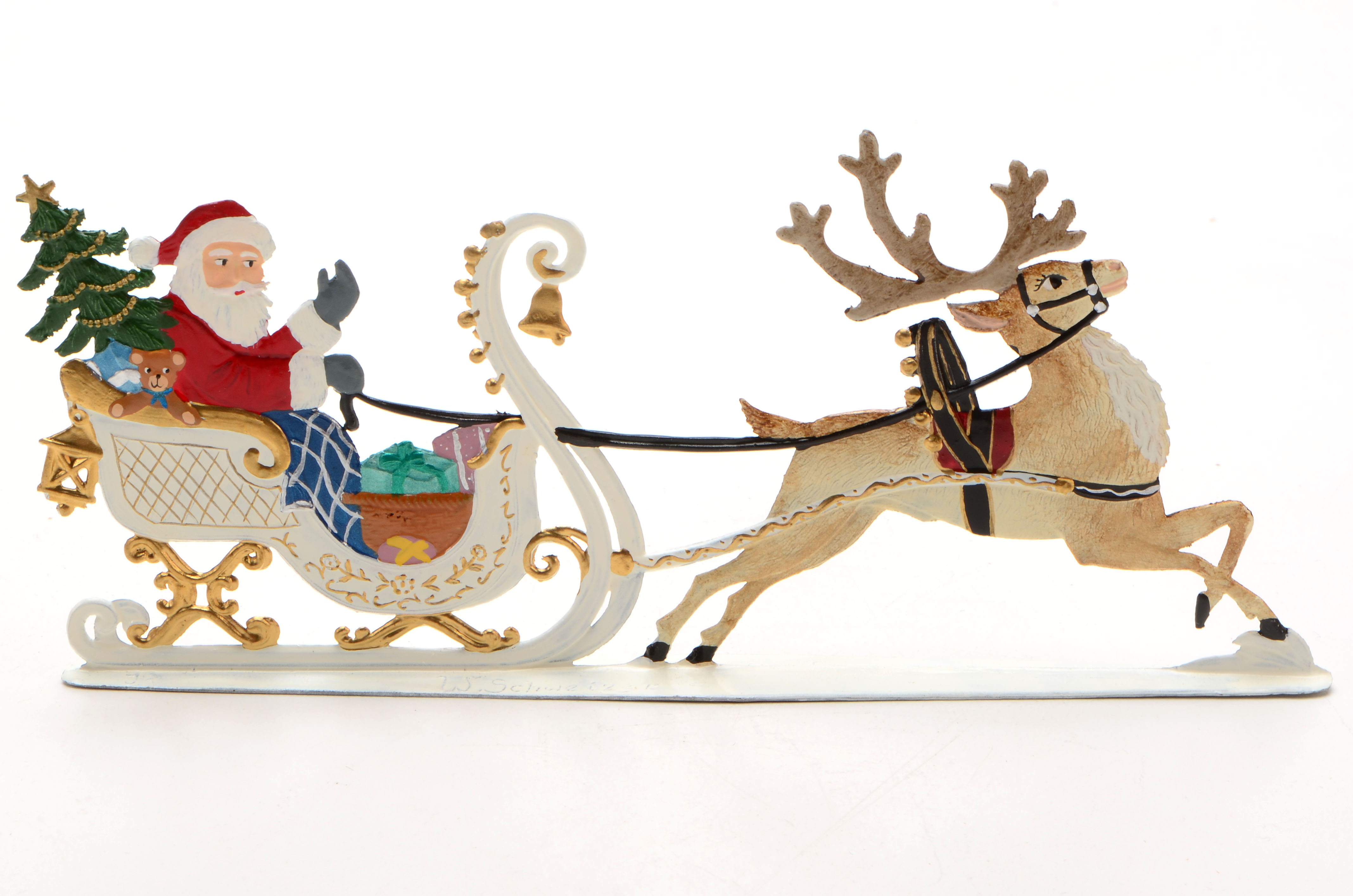 Wilhelm Schweizer Hand-Painted Bavarian Pewter Art