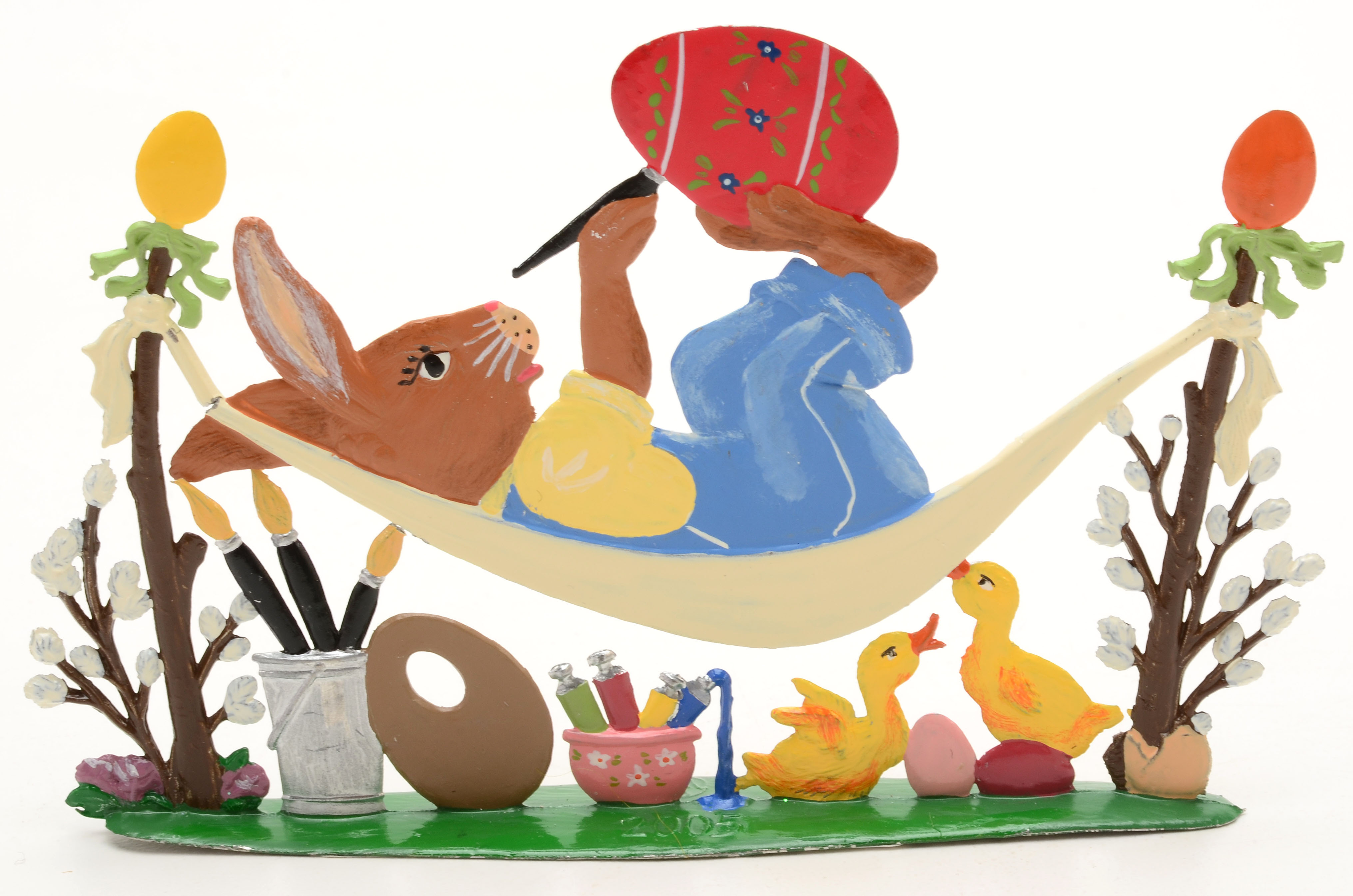 Wilhelm Schweizer Hand-Painted Bavarian Pewter Art