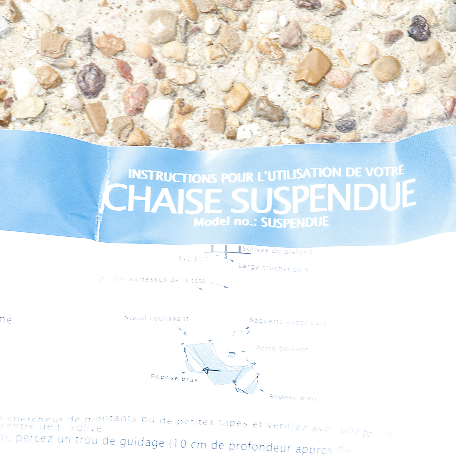 Chaise Suspension Chairs by Vivere With Trailer Hitch Stand