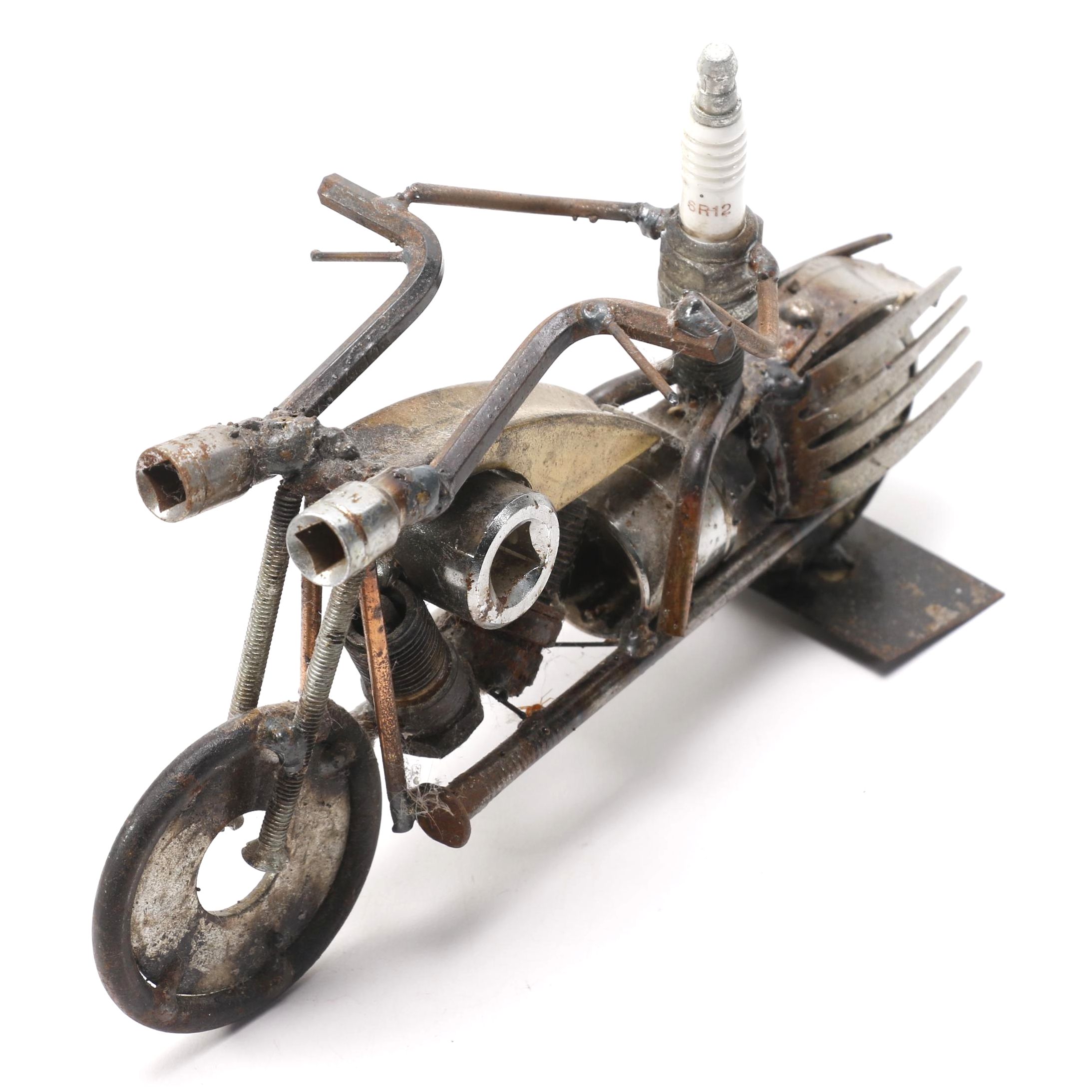Dick Cooley Metal Sculpture of a Motorcycle