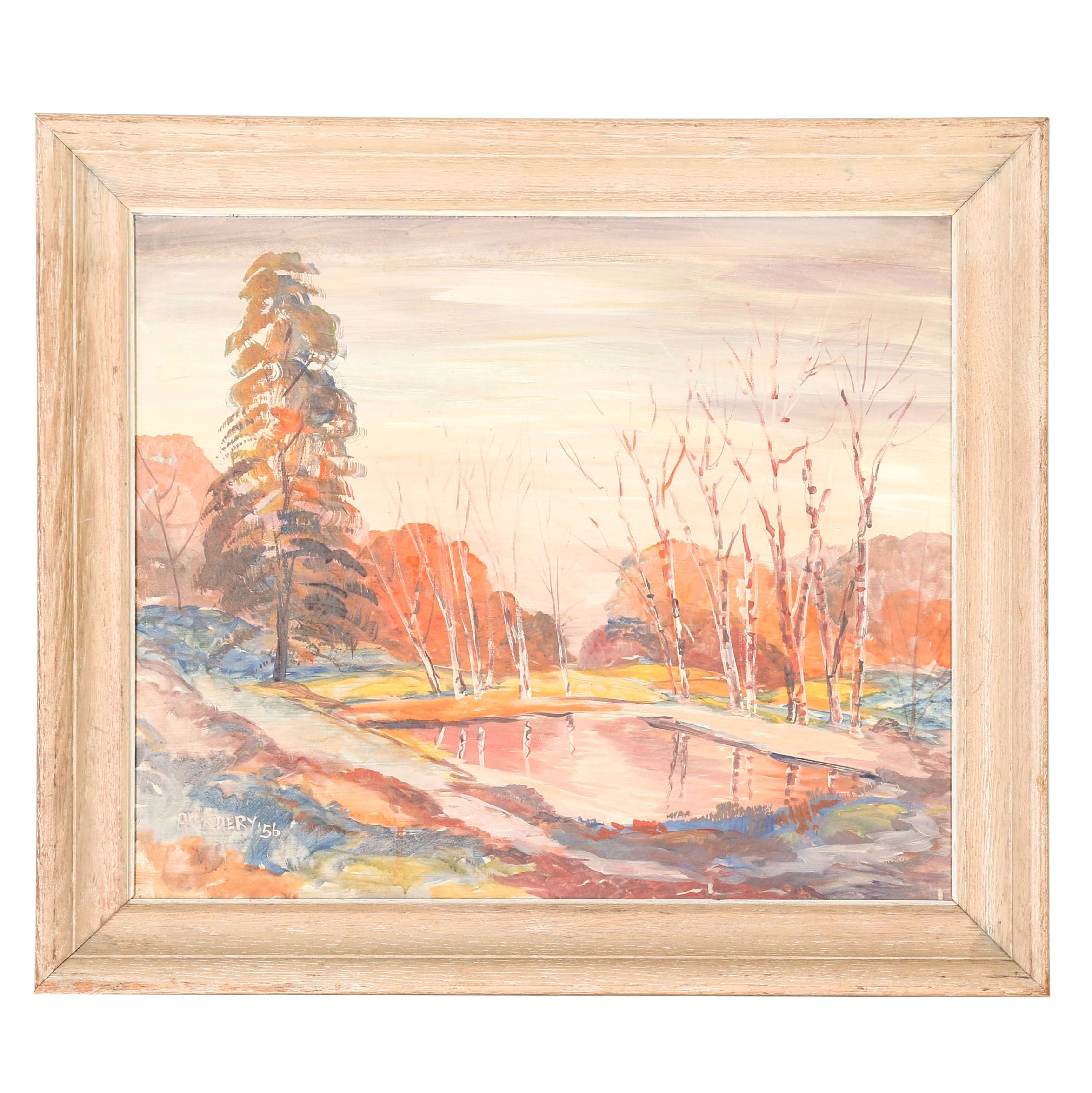 Alex Dery Oil Painting of a Fall Landscape