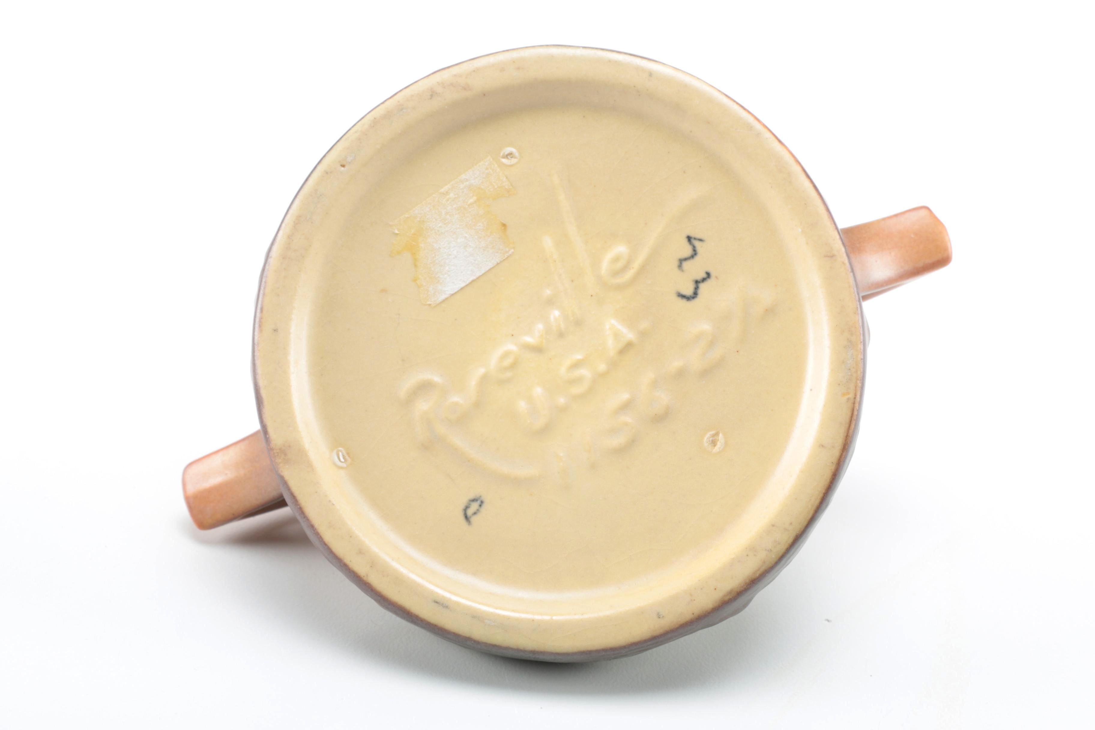 Roseville Art Pottery "Magnolia" Candlesticks Circa 1940-1954