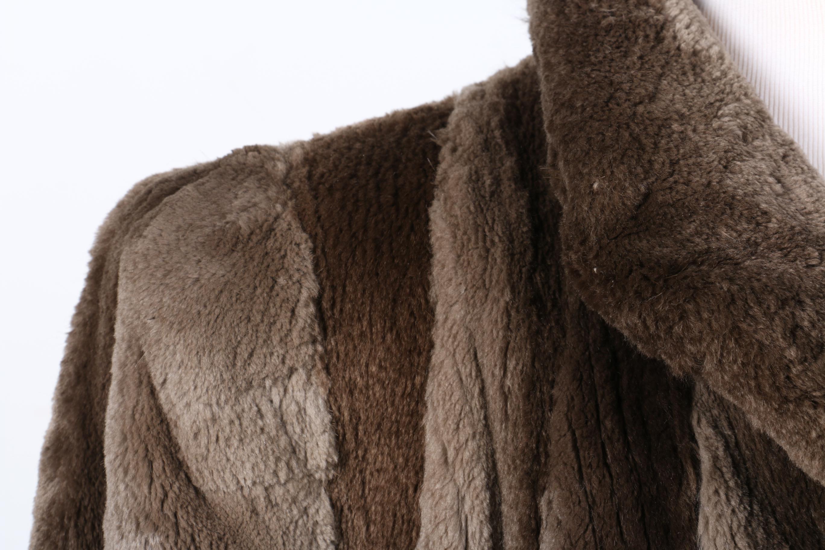 Traeger Furs Sheared Beaver Fur Coat