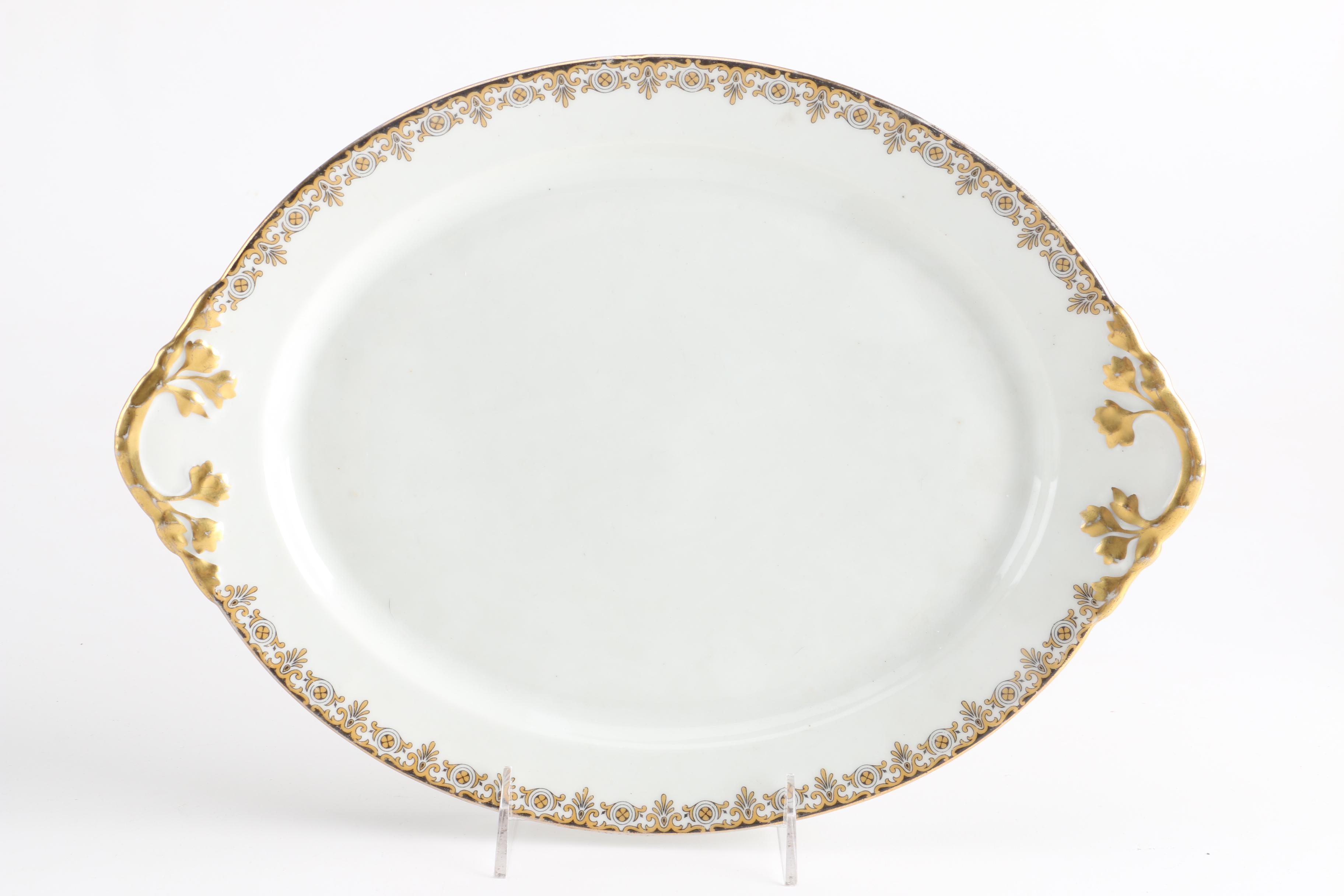 Limoges Serving Platter With Matching Serving Dish