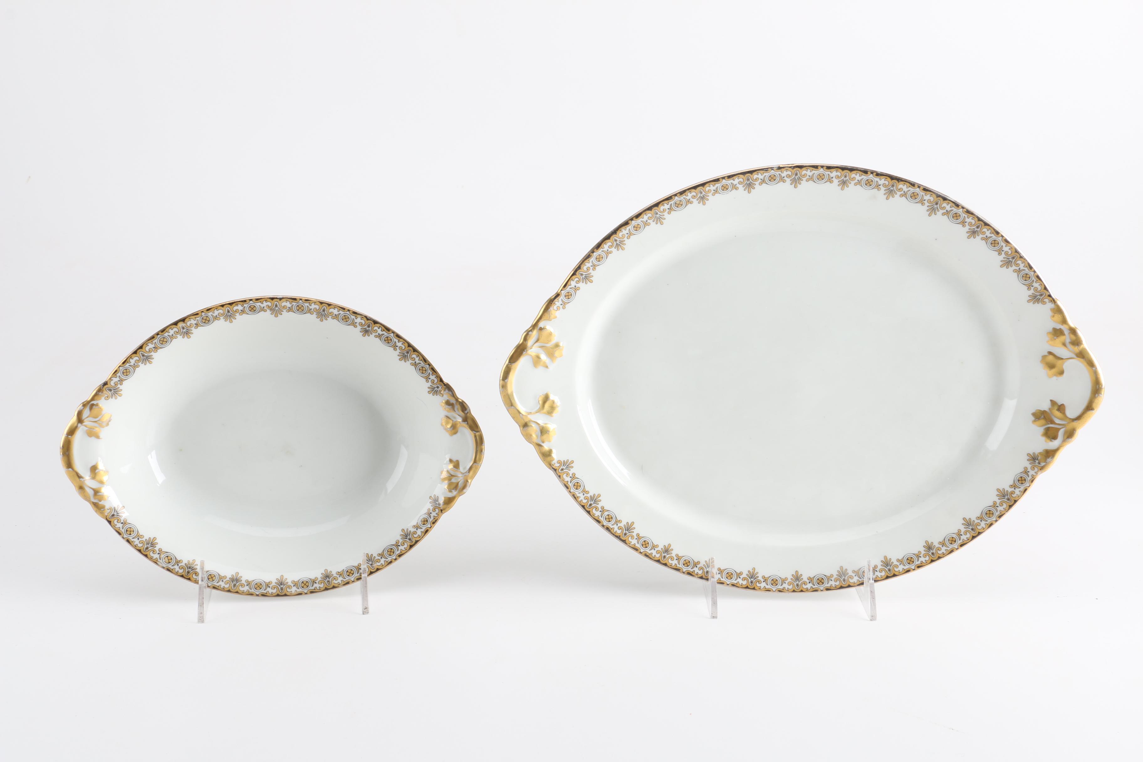 Limoges Serving Platter With Matching Serving Dish