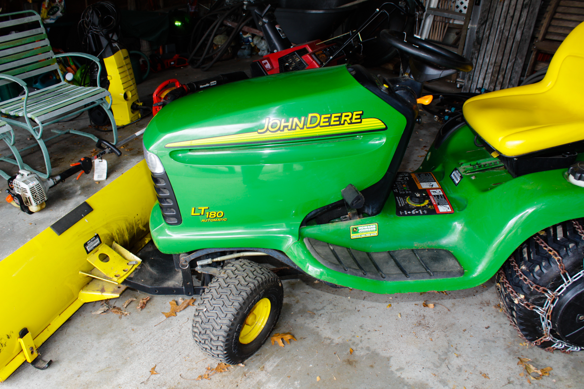 John Deere LT180 Lawn Tractor and Accessories