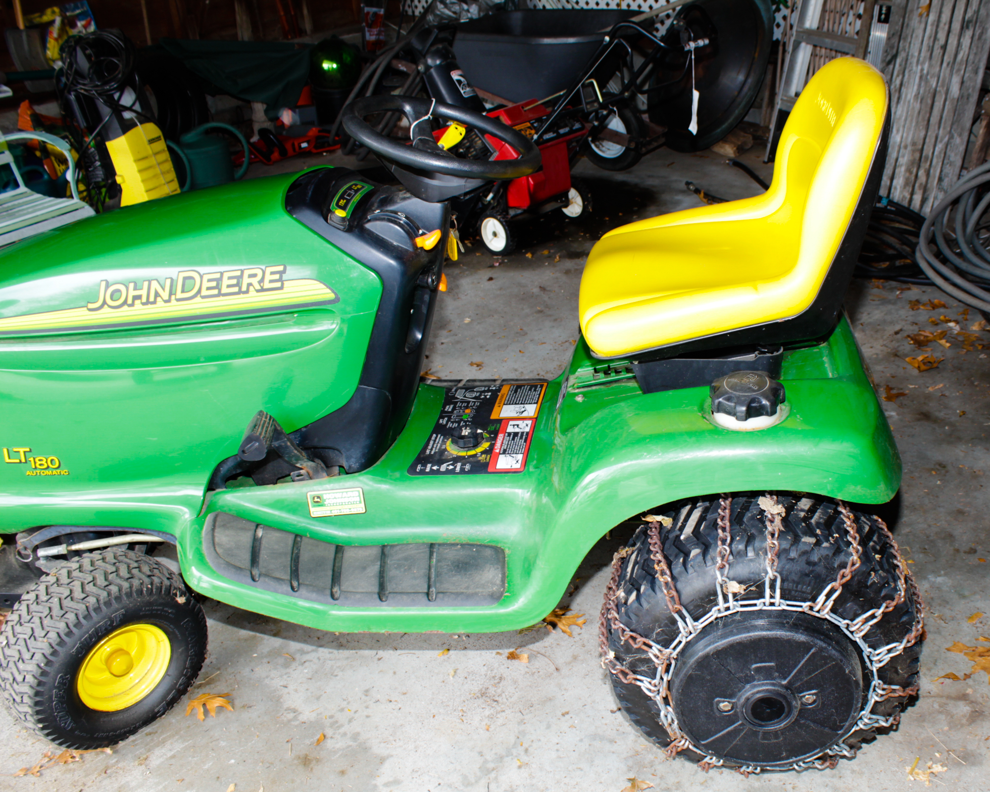 John Deere LT180 Lawn Tractor and Accessories