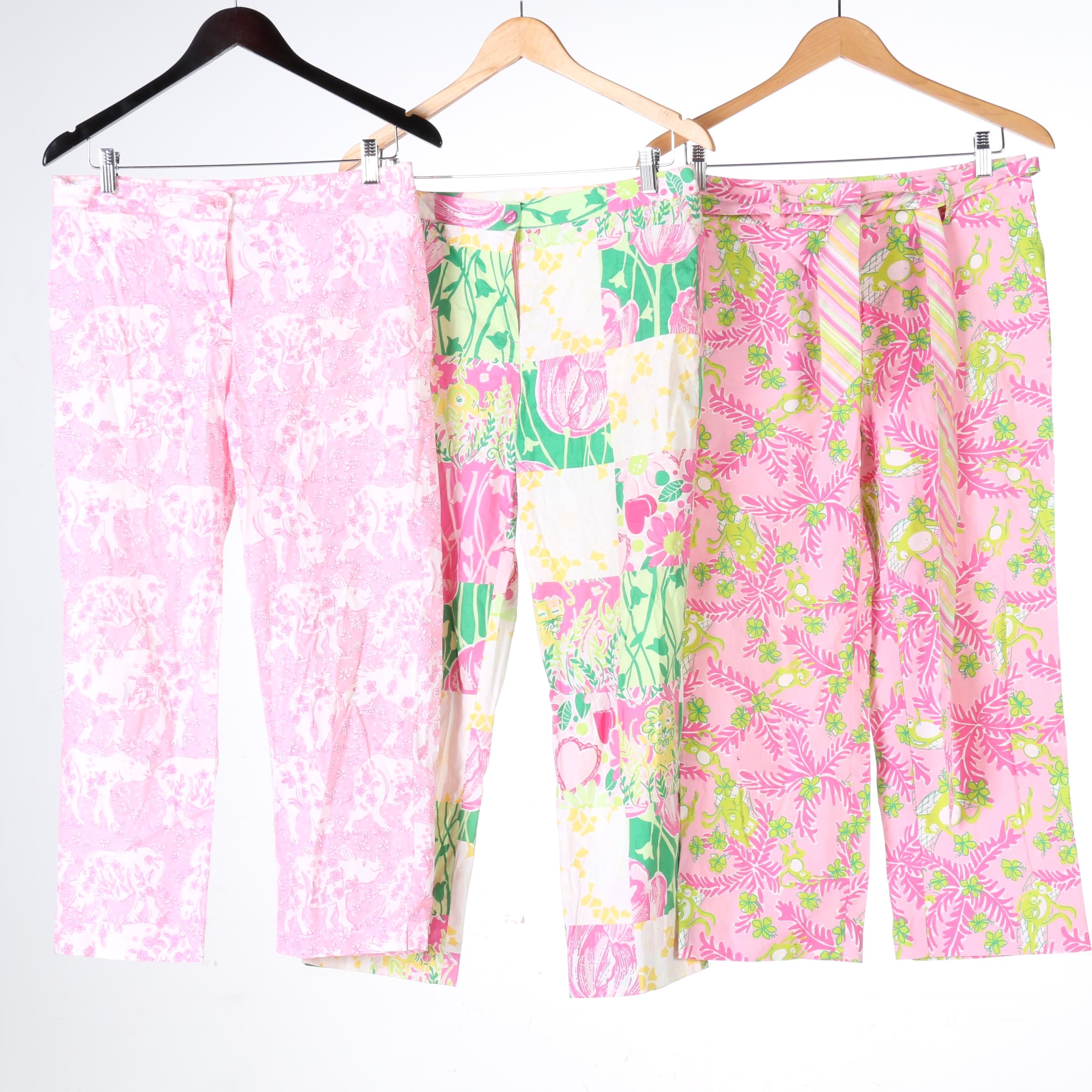 Lilly Pulitzer Pink Capri Pants