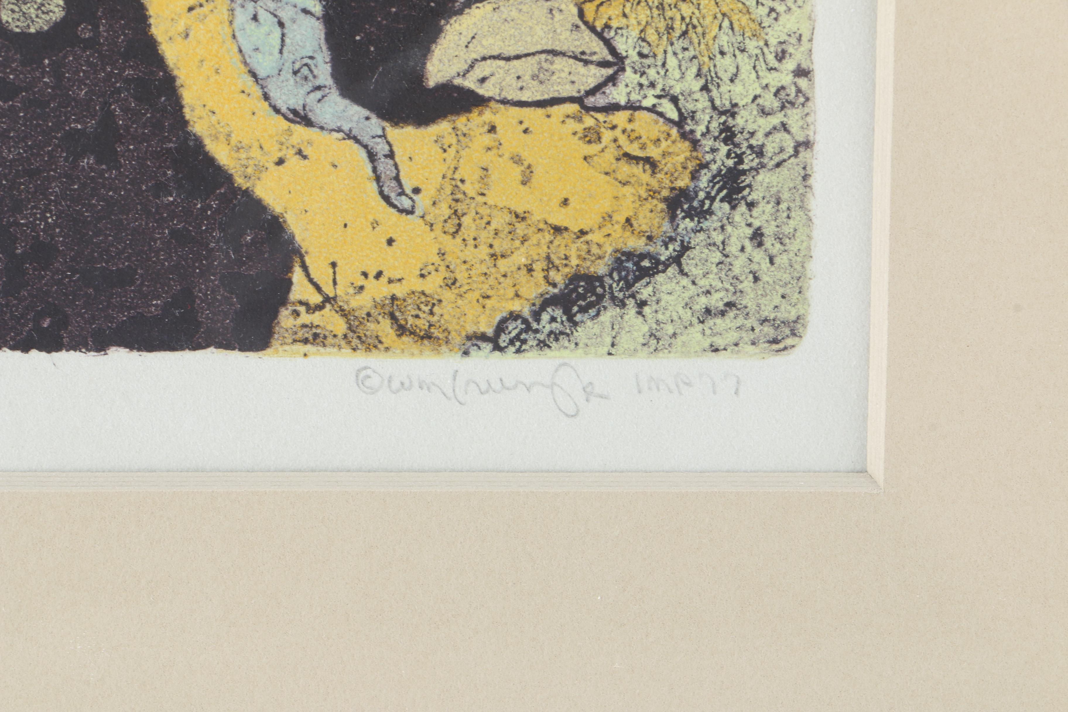 1977  Signed Limited Edition Aquatint