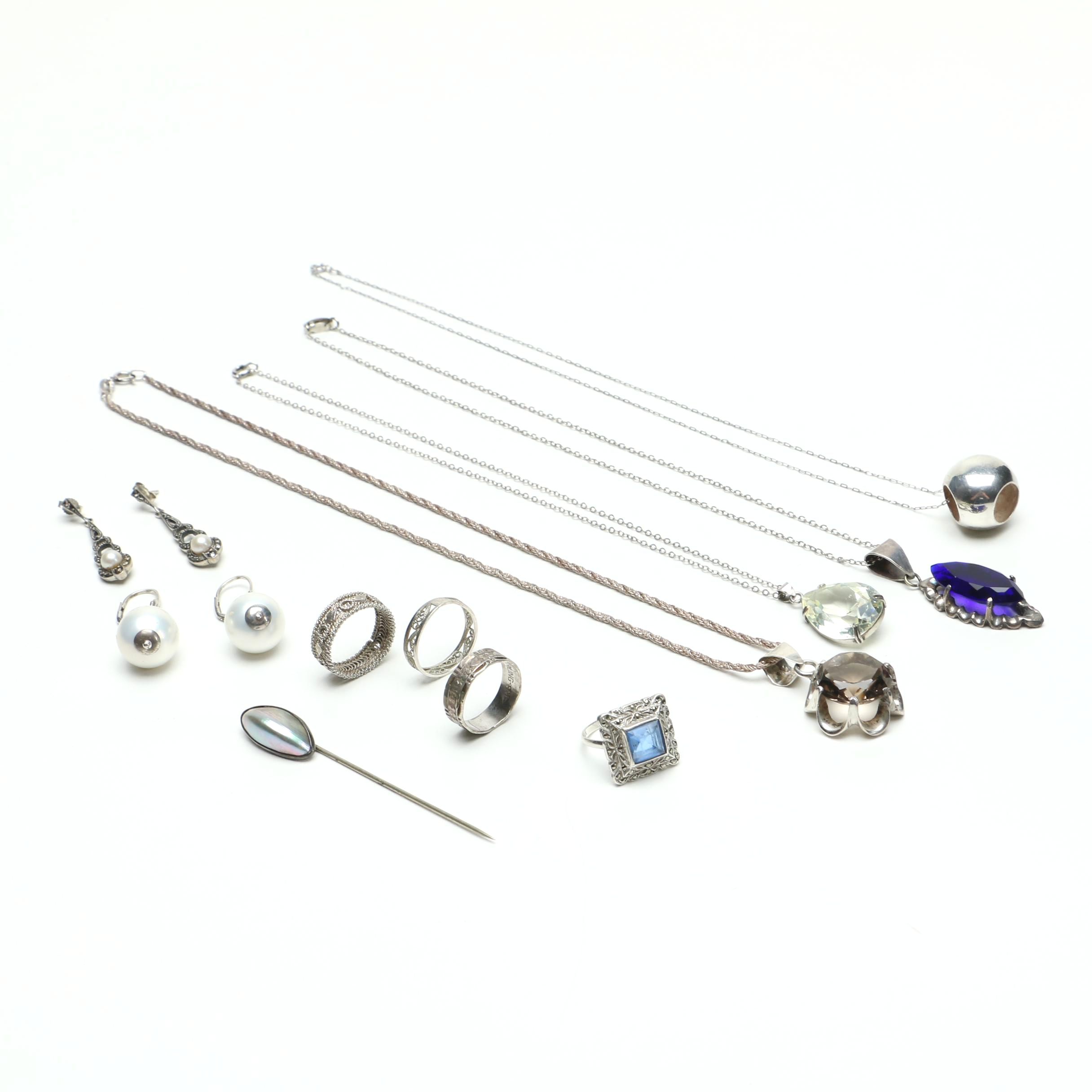 Assortment of Sterling Jewelry