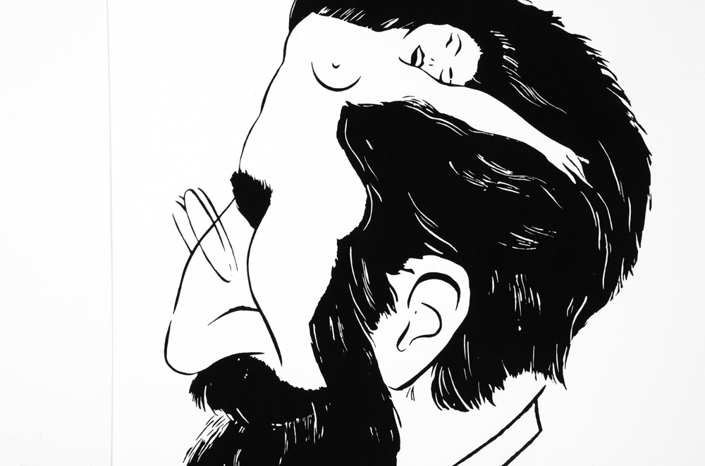 Sigmund Freud Optical Illusion Offset Lithograph