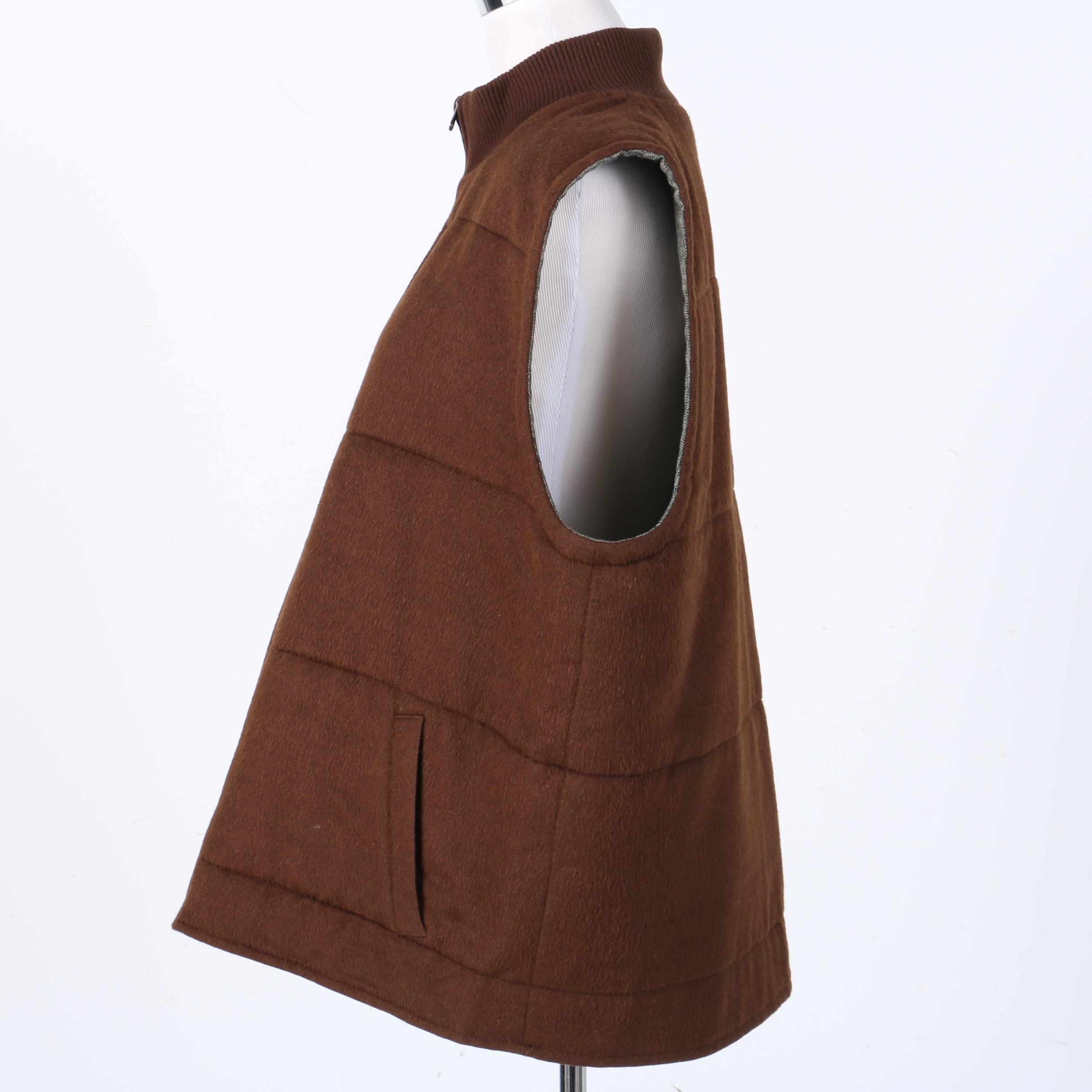 Turnbury Men's Alpaca and Wool Reversible Vest