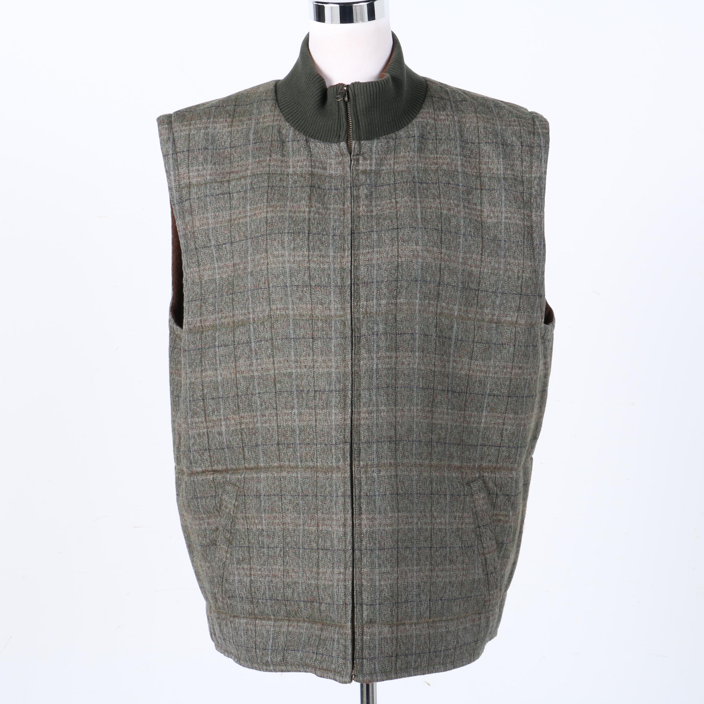 Turnbury Men's Alpaca and Wool Reversible Vest