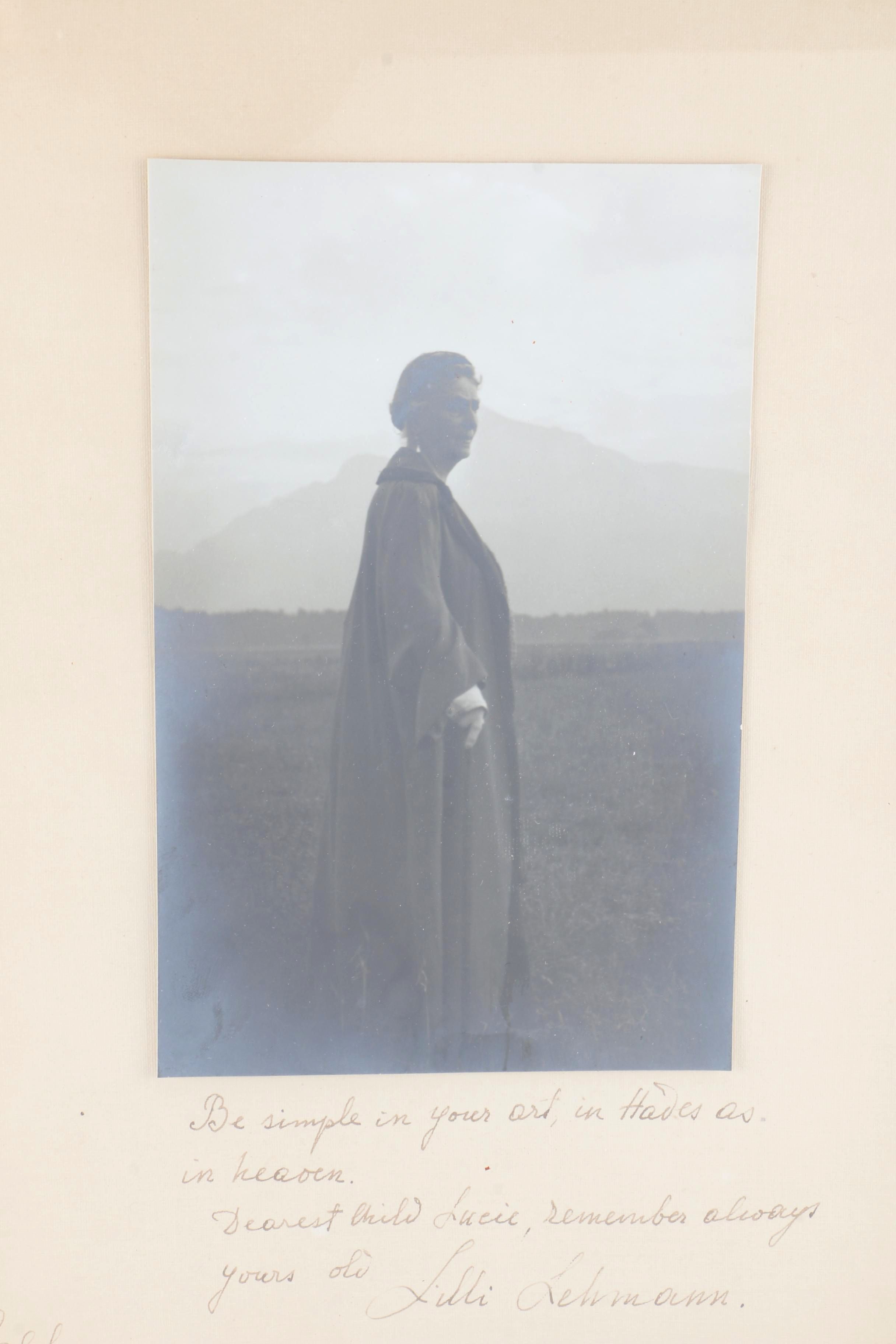 Lillie Lehman Signed Photograph and Autobiography