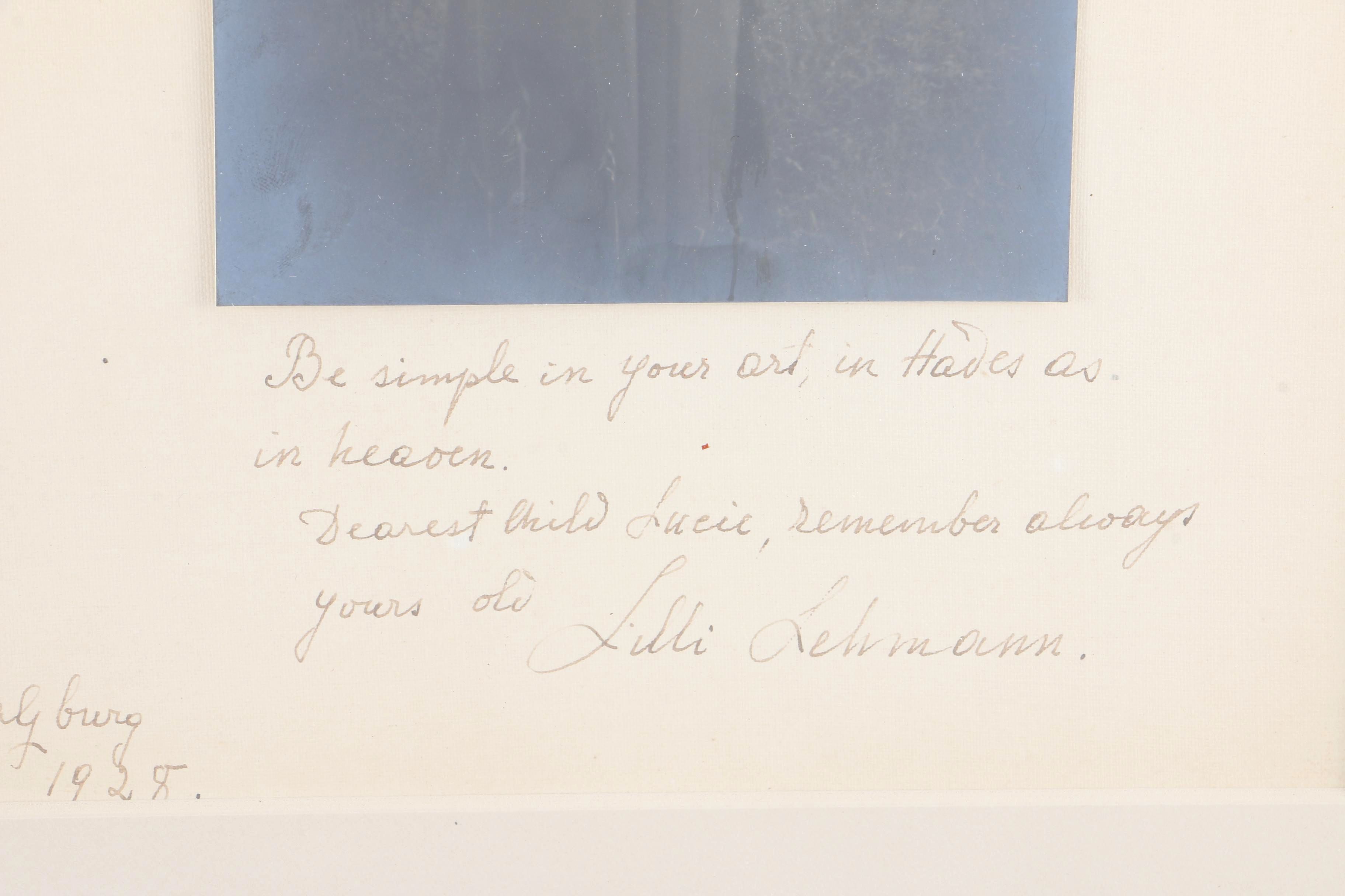 Lillie Lehman Signed Photograph and Autobiography