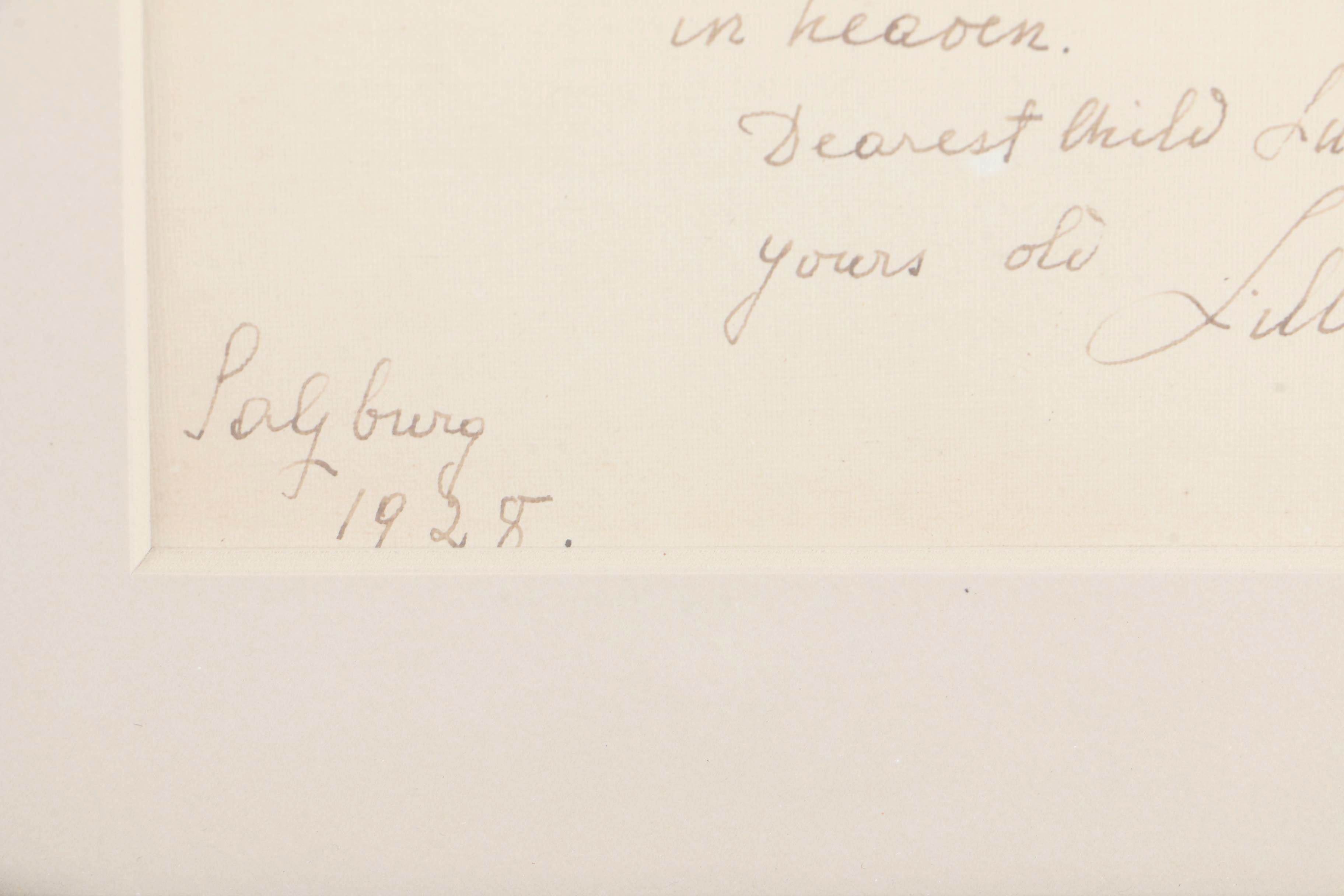 Lillie Lehman Signed Photograph and Autobiography