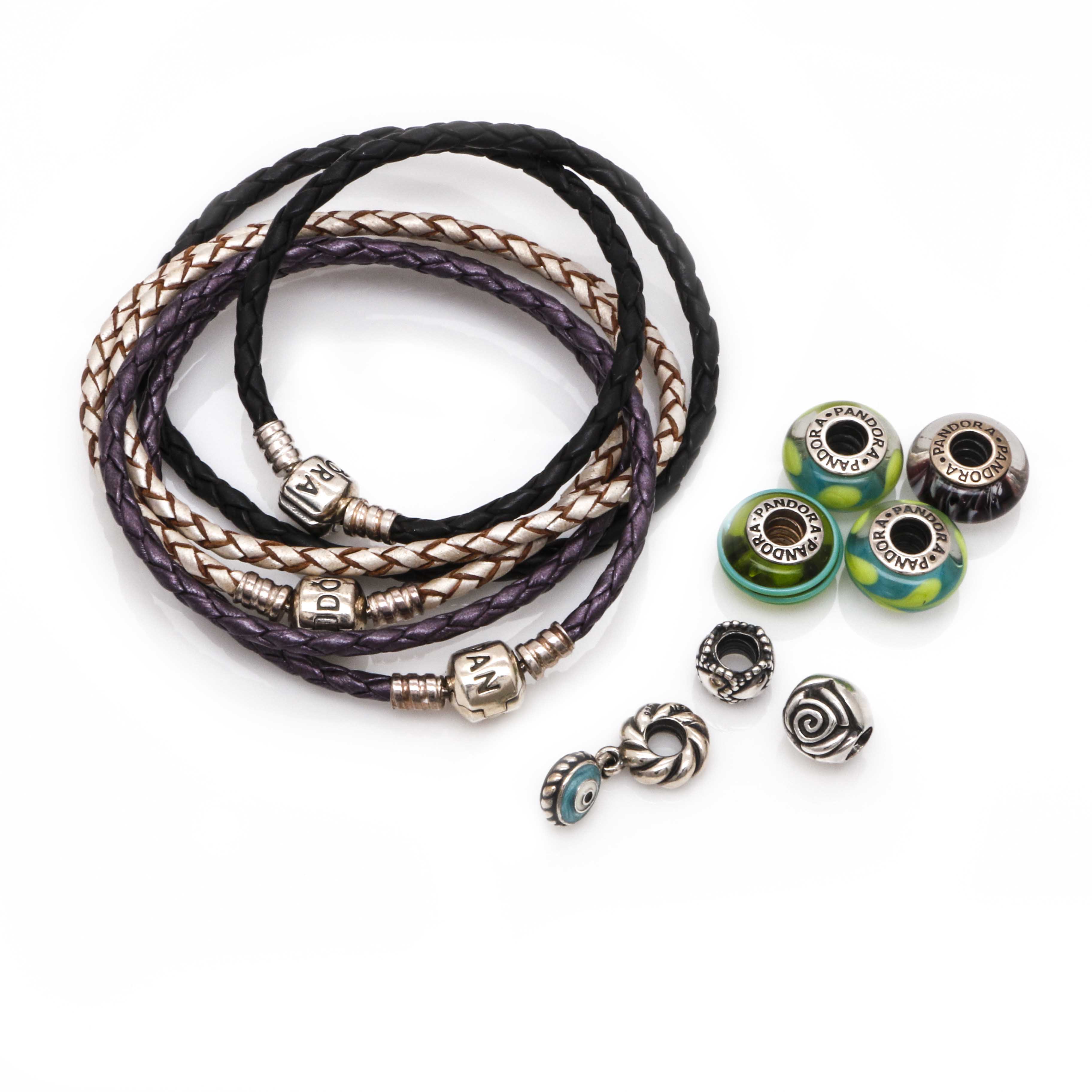 Sterling Silver Pandora Charm Bracelets