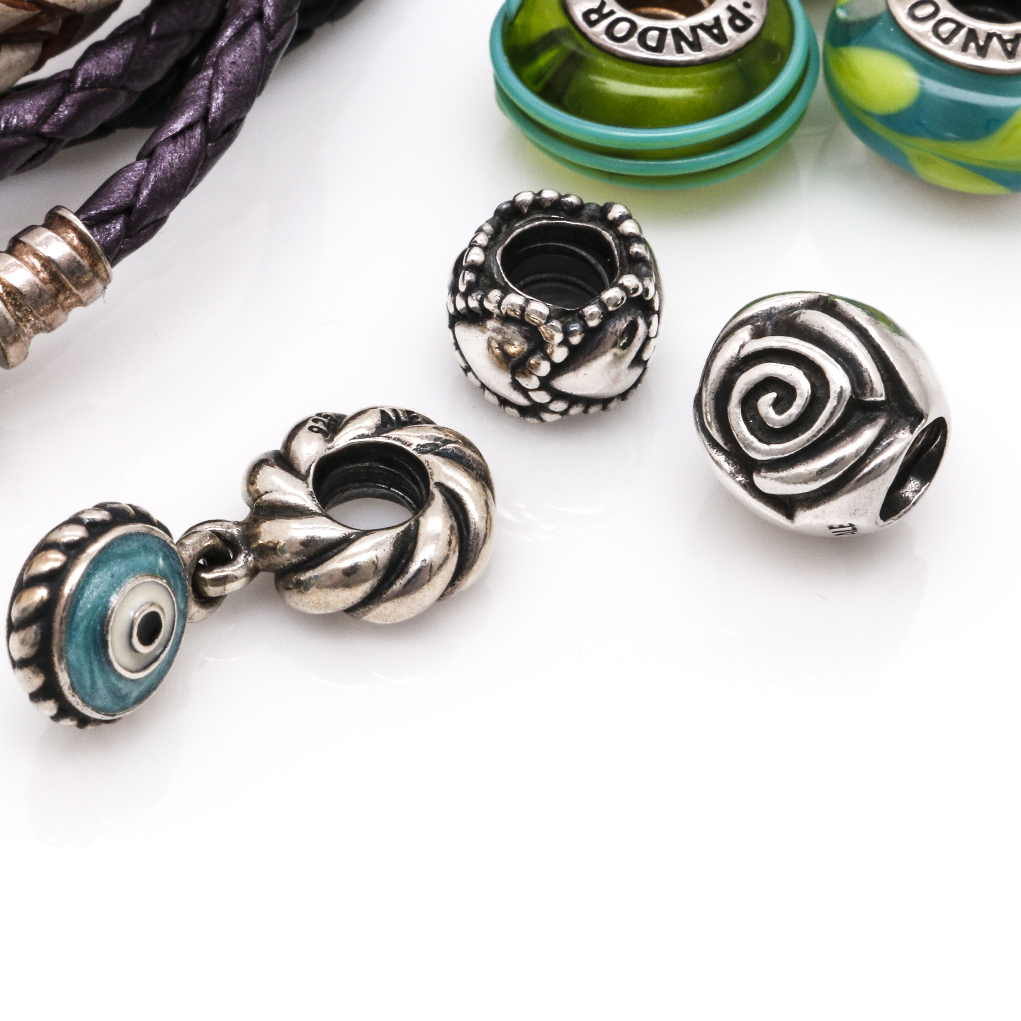 Sterling Silver Pandora Charm Bracelets