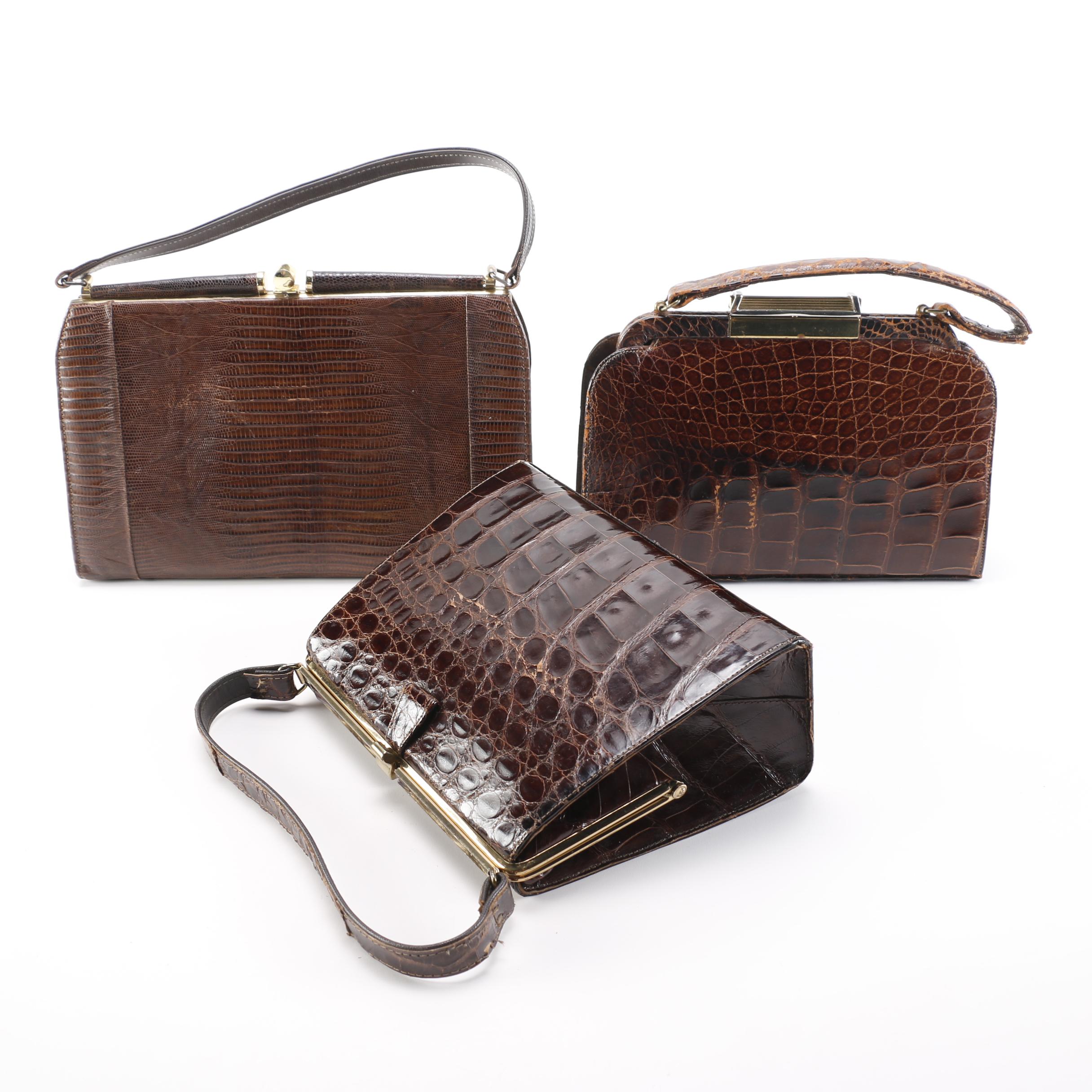 Vintage Reptile Skin Purses