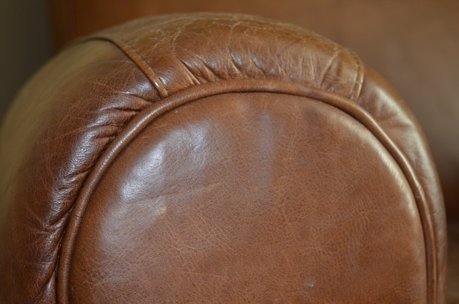 Pottery Barn by Mitchell Gold Leather Chair With Ottoman