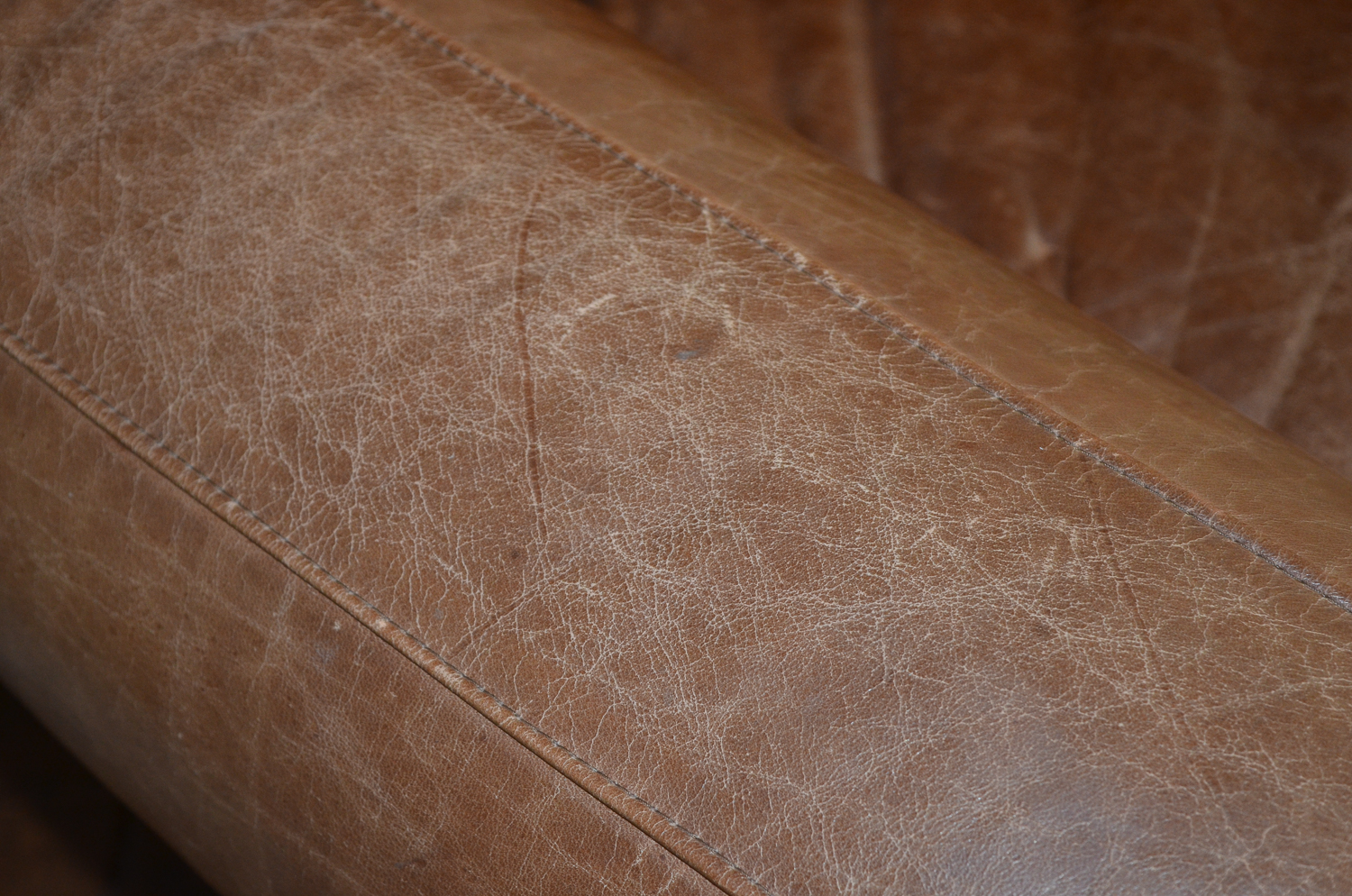 Pottery Barn by Mitchell Gold Leather Chair With Ottoman