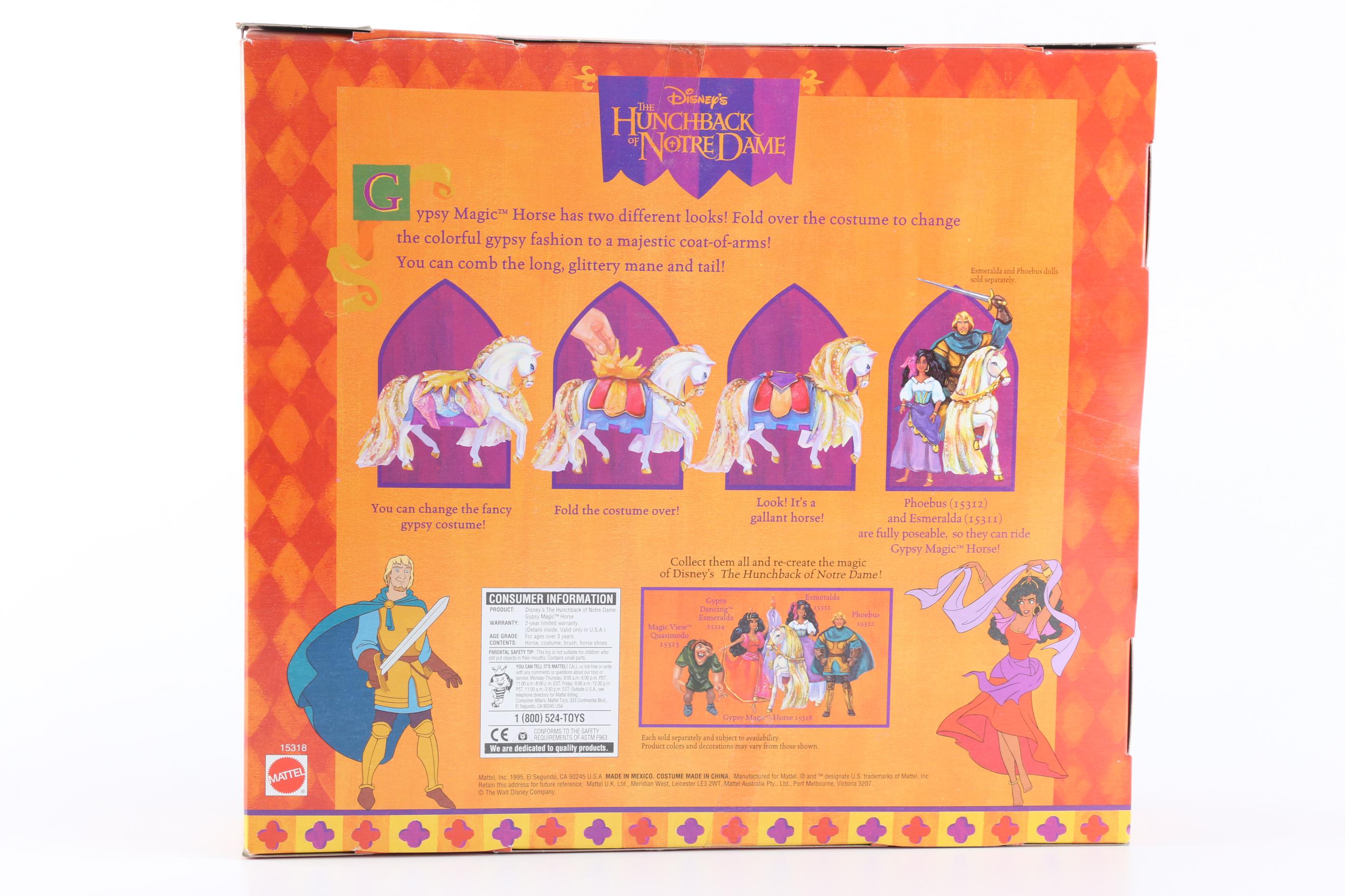 "Hunchback Of Notre Dame" Mattel Doll Set