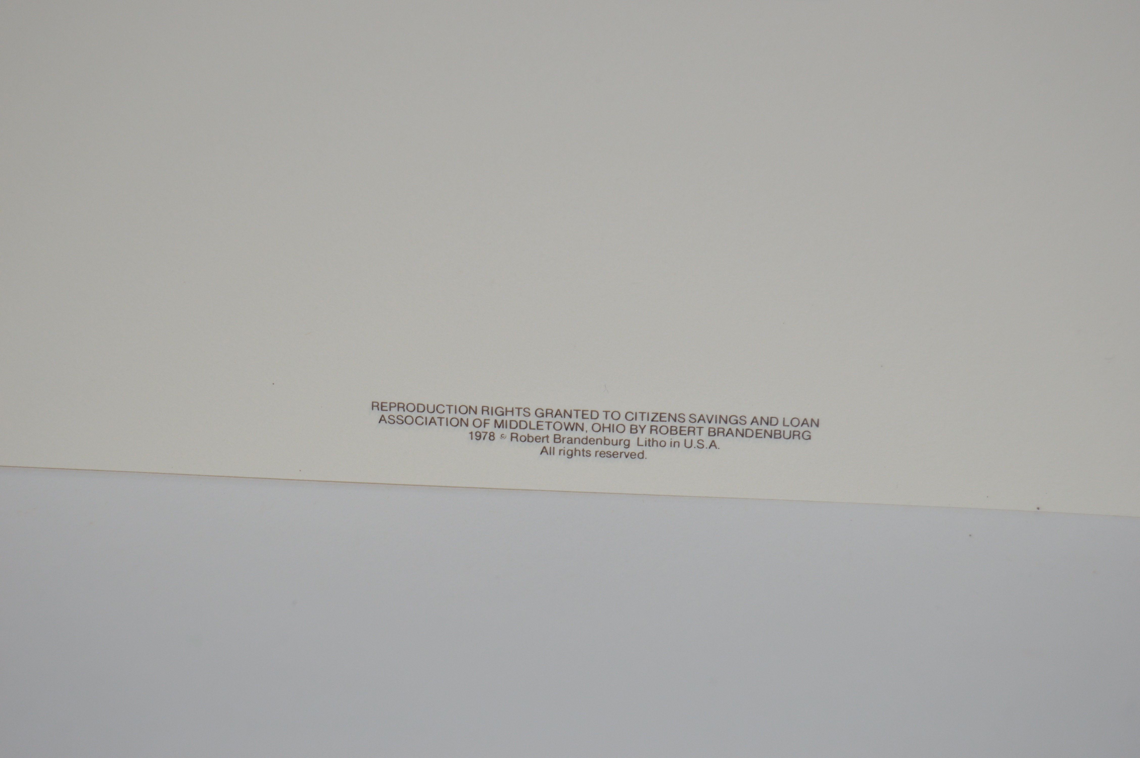 Robert Brandenburg Signed, Numbered "American Eagle" Print