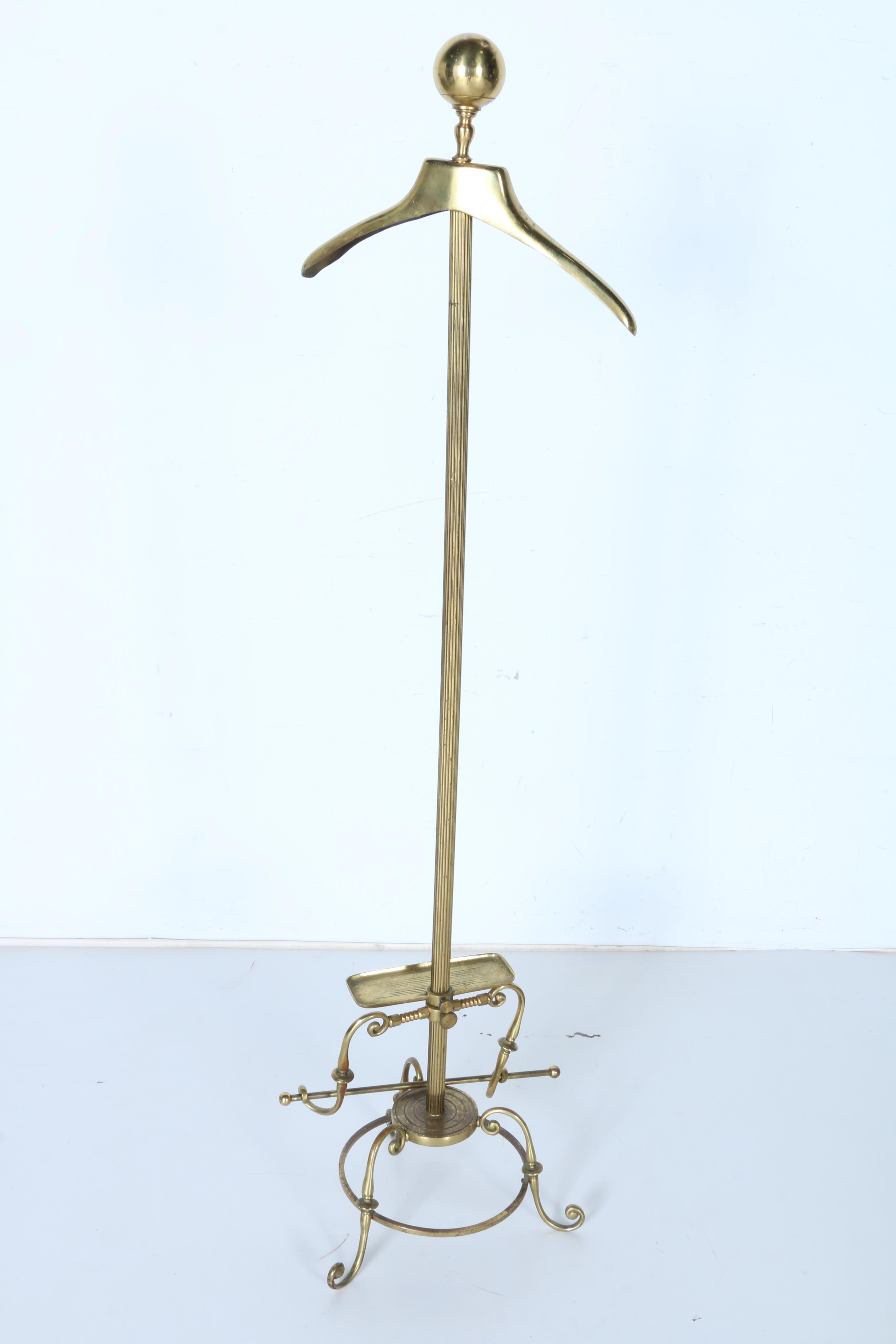 Brass Suit Valet and Accessories