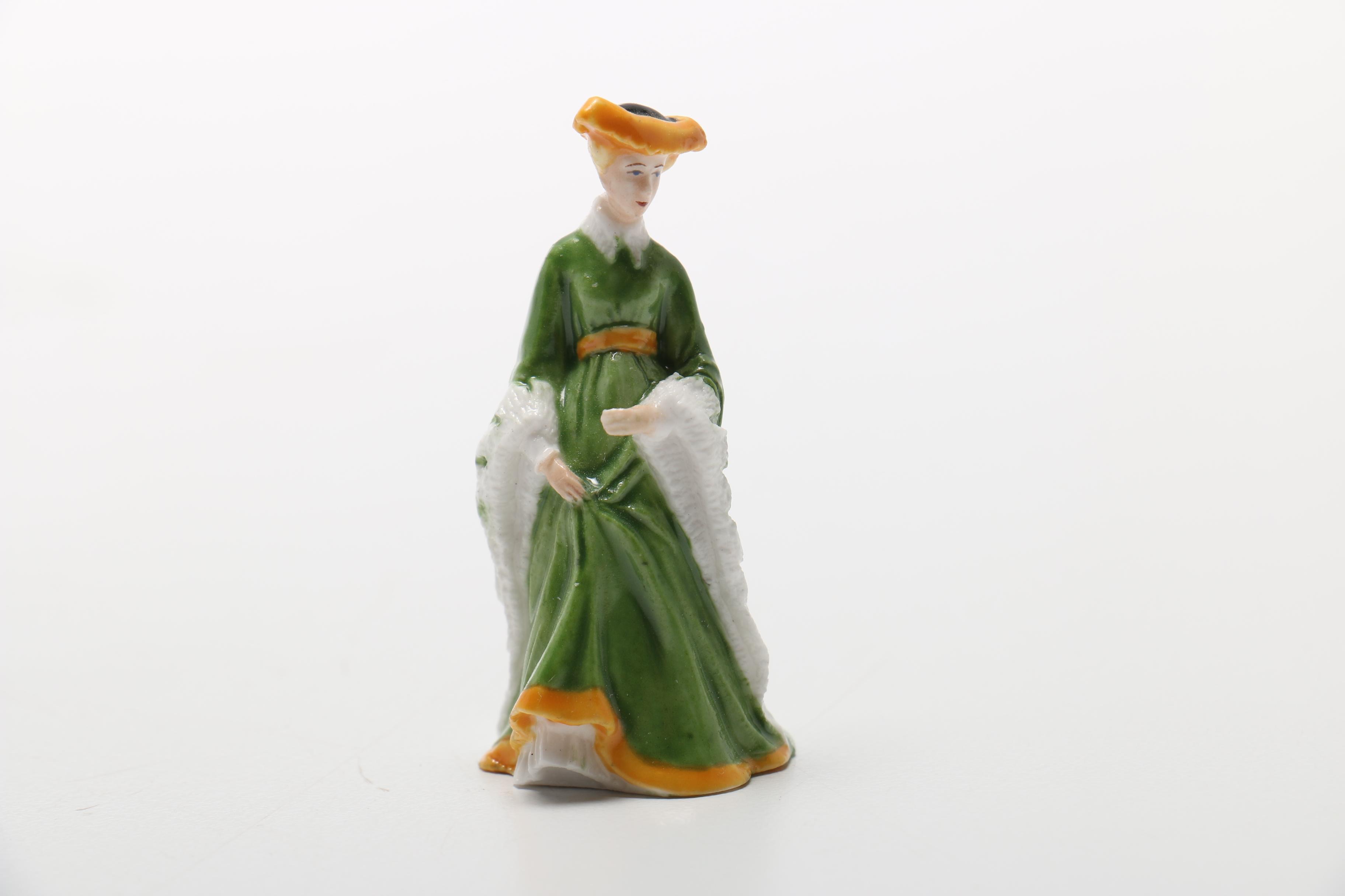 1983 Franklin Porcelain Miniature "Ladies of Fashion" Figurines