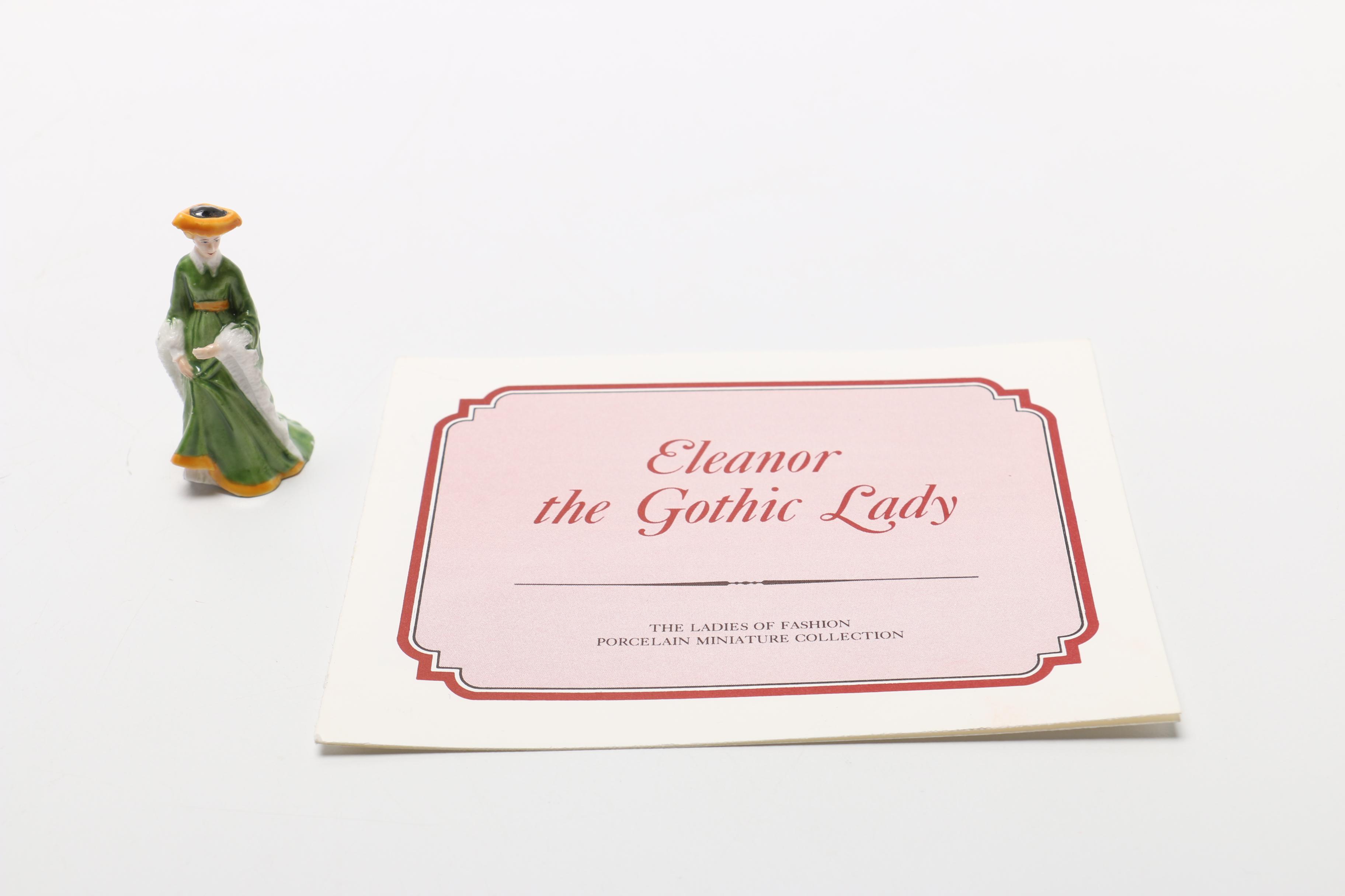 1983 Franklin Porcelain Miniature "Ladies of Fashion" Figurines