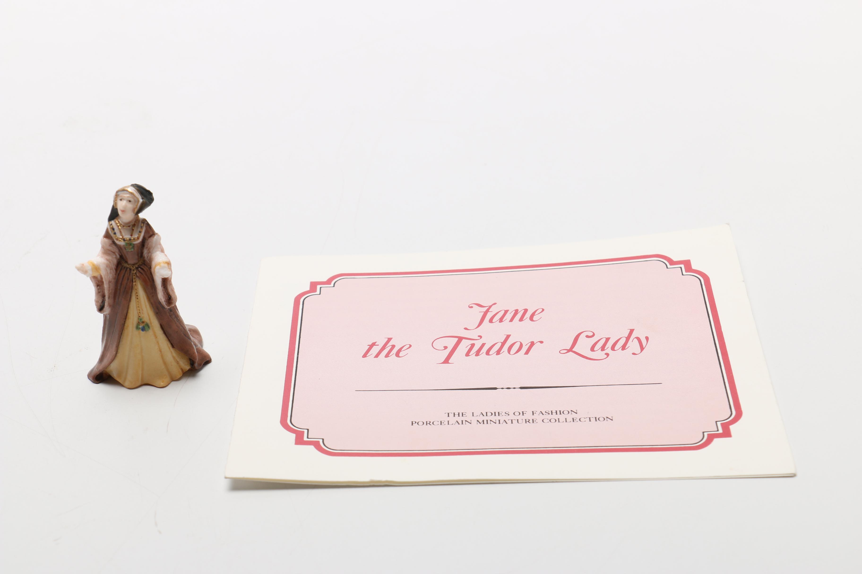 1983 Franklin Porcelain Miniature "Ladies of Fashion" Figurines