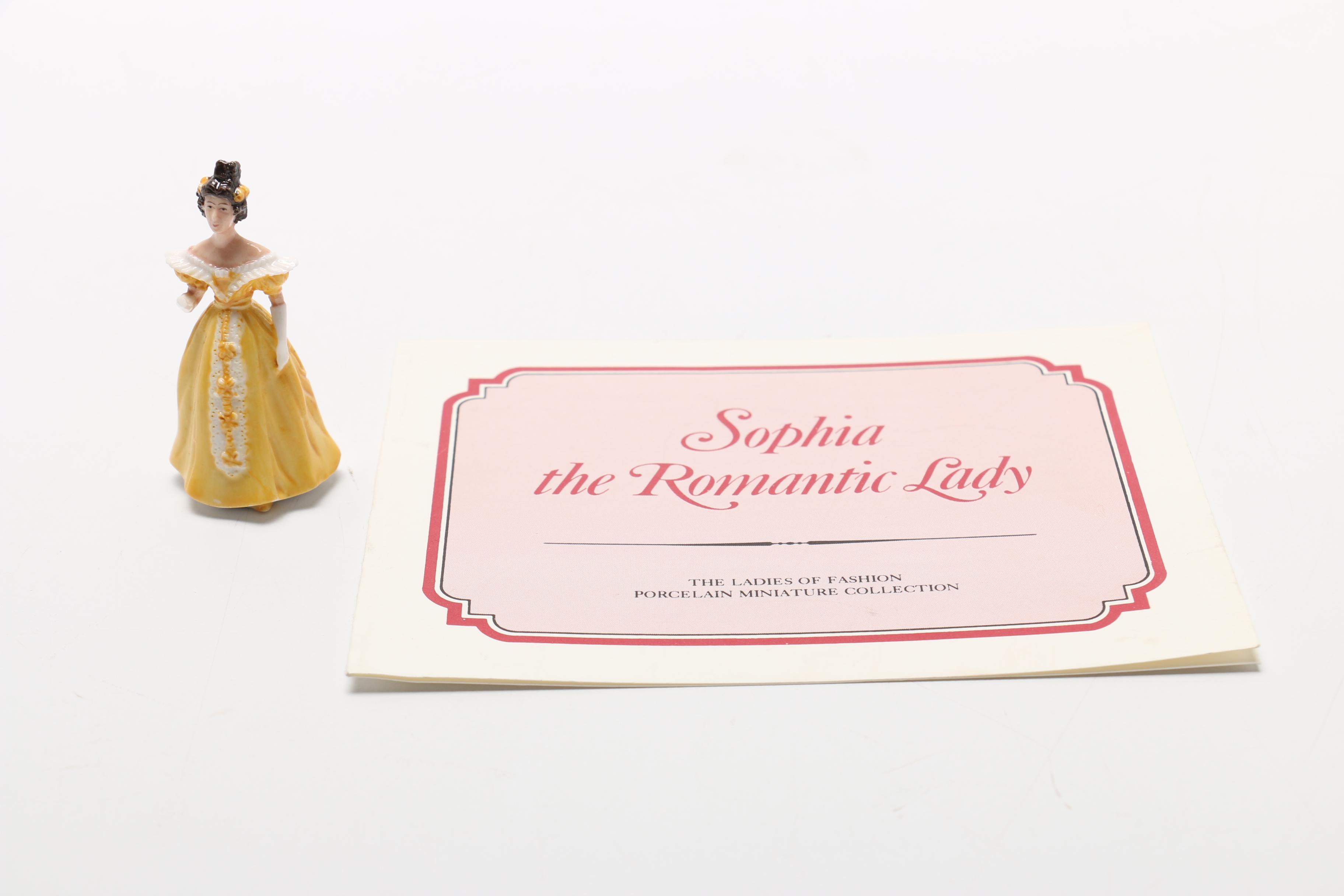 1983 Franklin Porcelain Miniature "Ladies of Fashion" Figurines