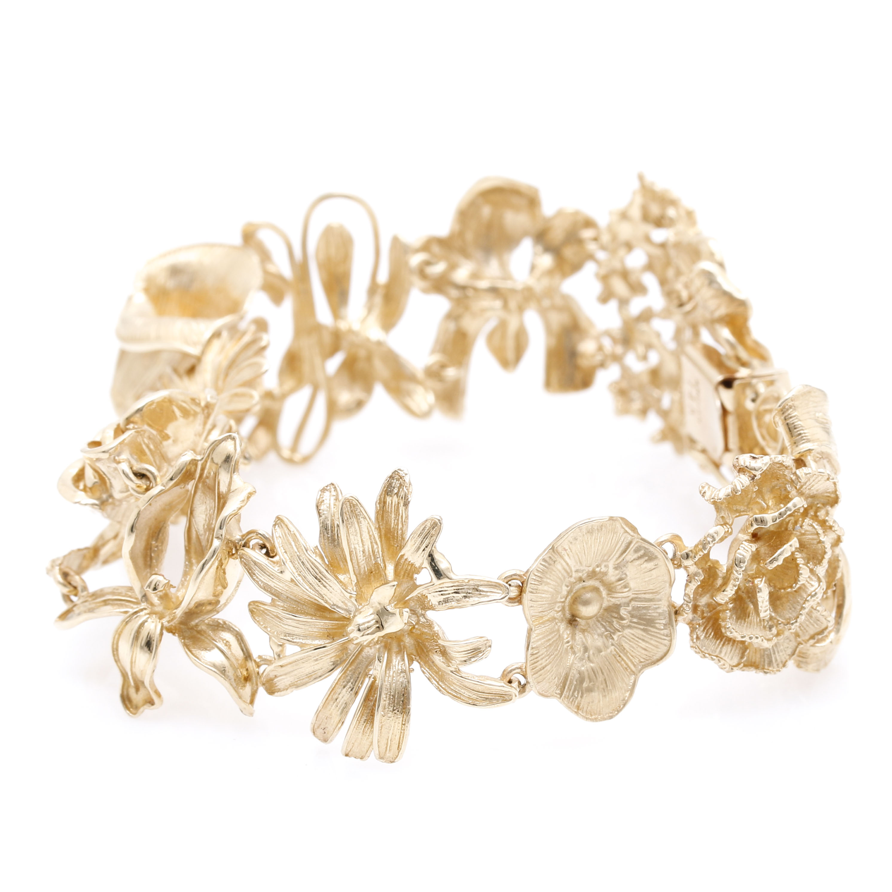 Ardian 14K Yellow Gold Floral Bracelet