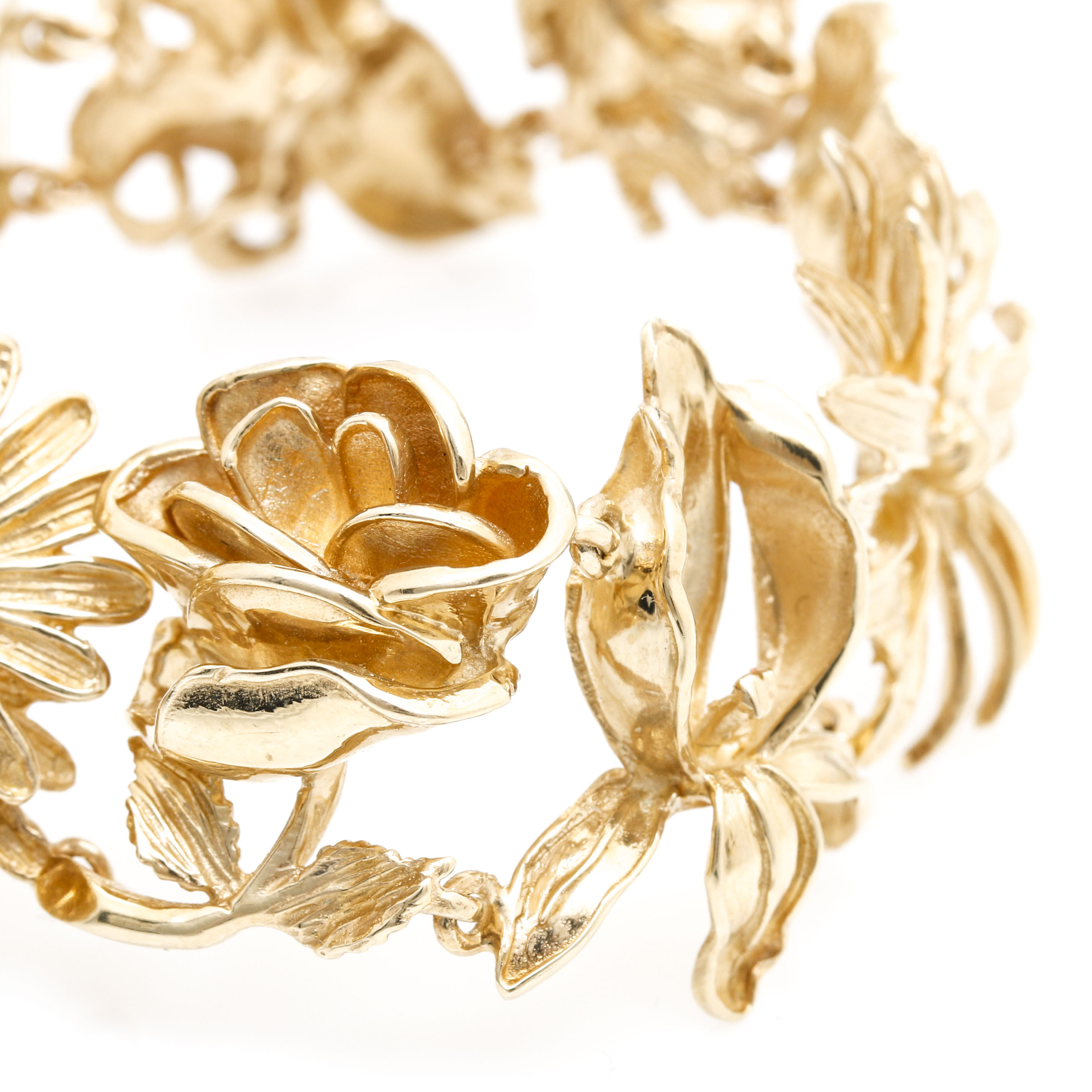 Ardian 14K Yellow Gold Floral Bracelet