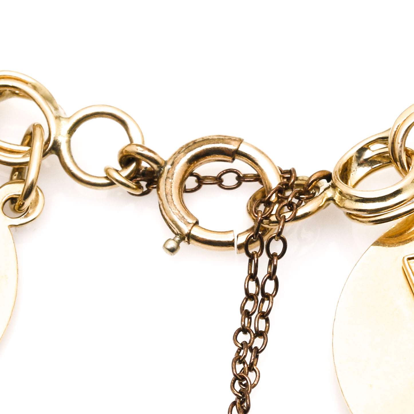 14K Yellow Gold Gemstone Charm Bracelet