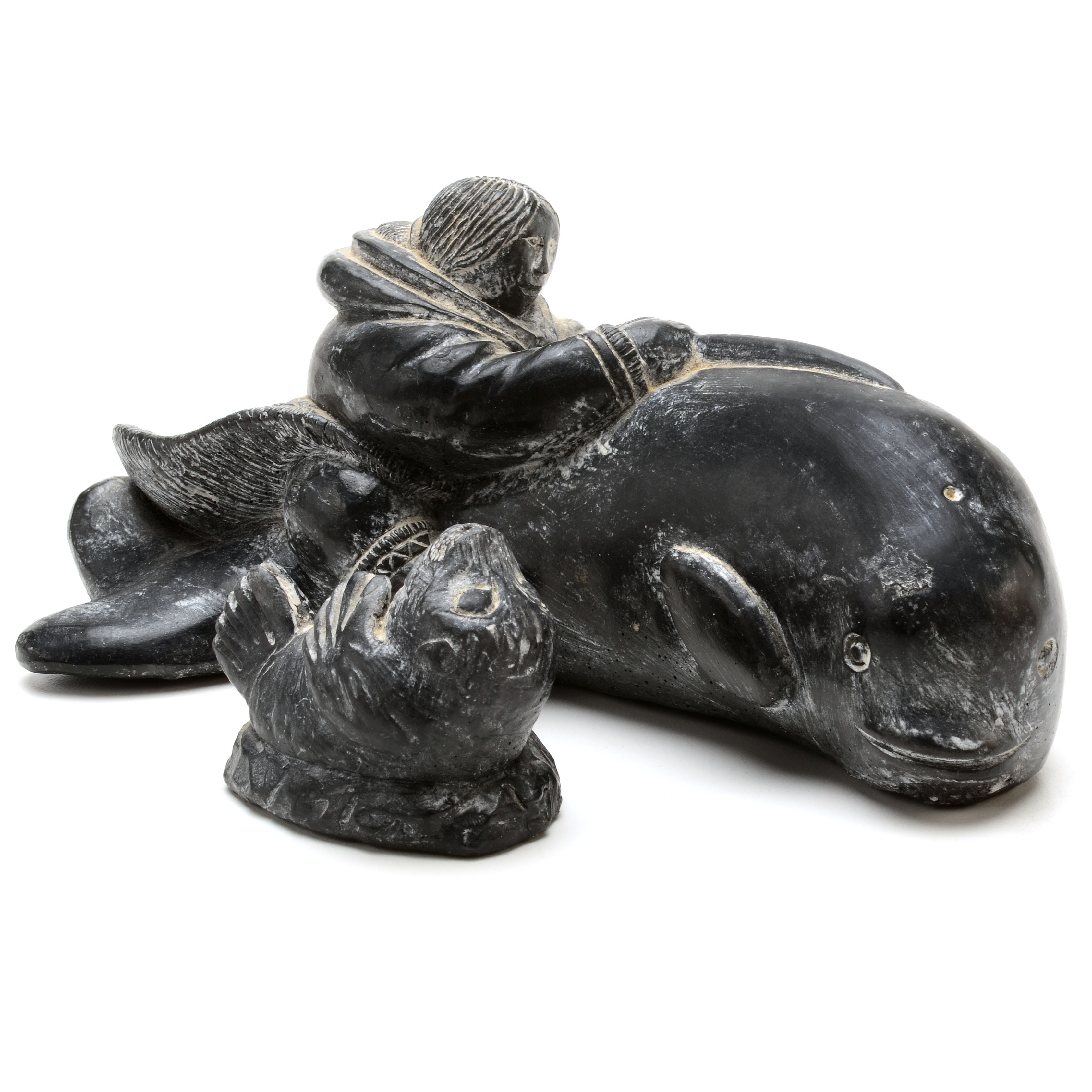 Wolf Original Handmade Inuit Soapstone Sculptures