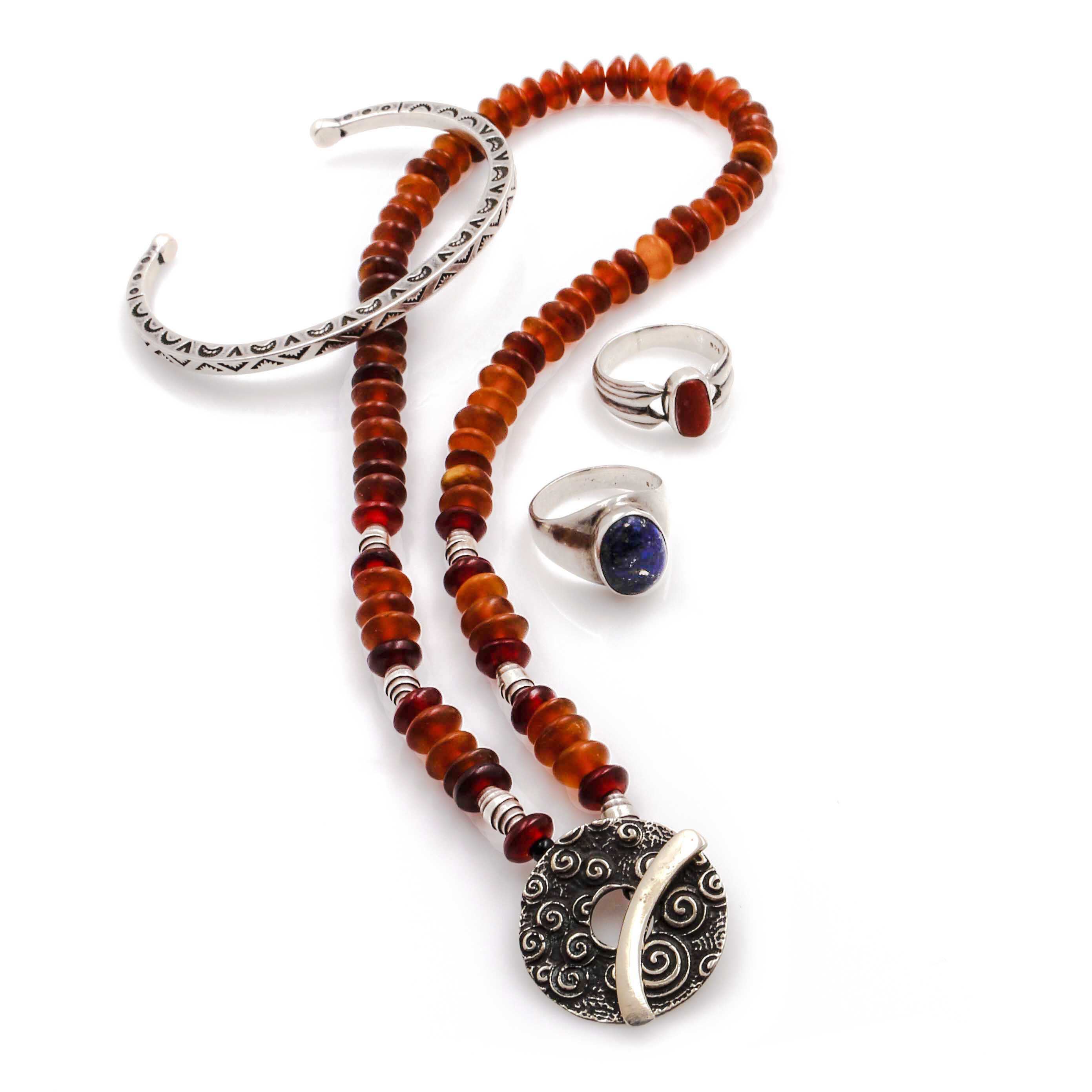 Assortment of Sterling Silver Jewelry