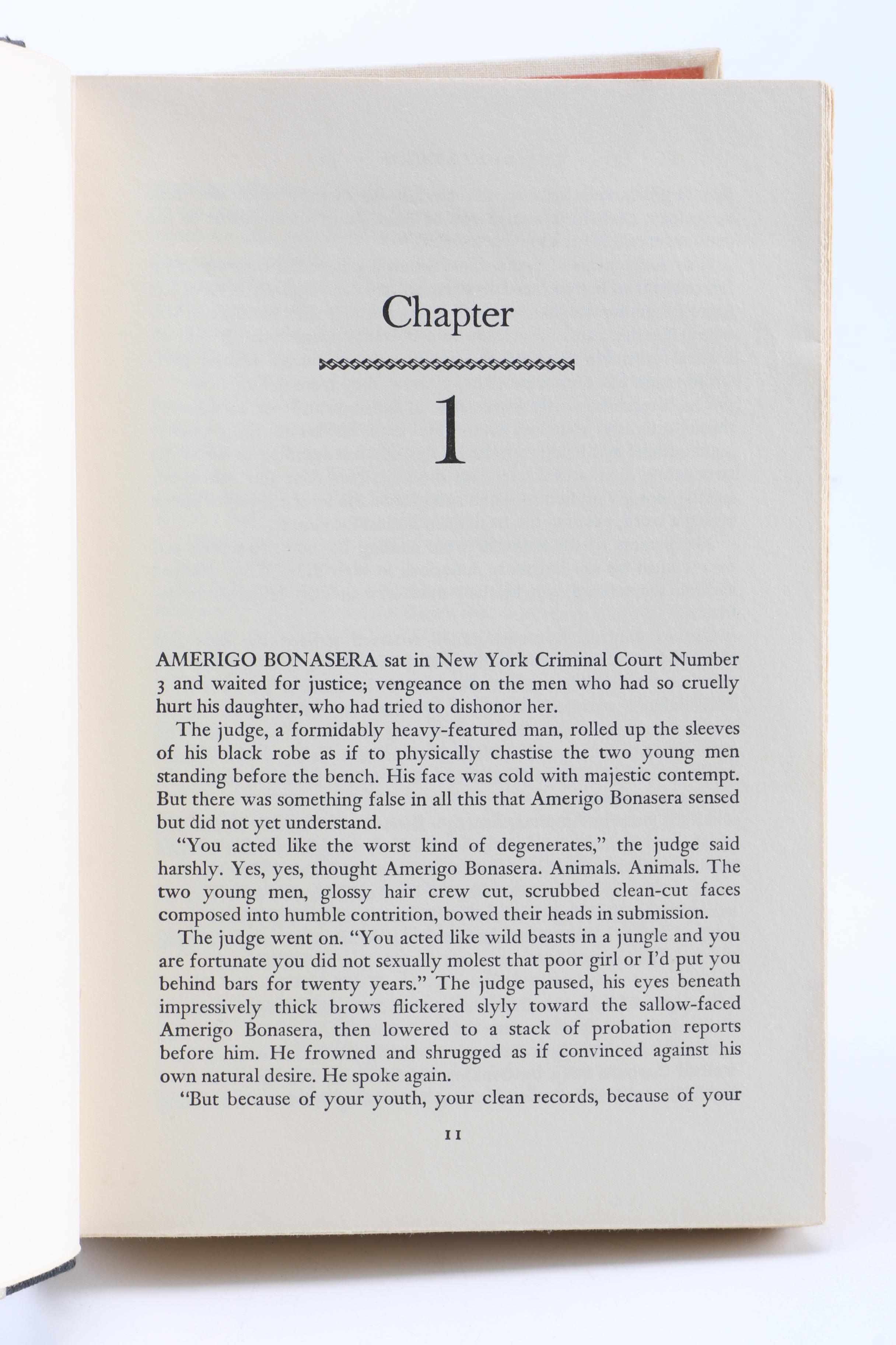 1969 Twelfth Impression of "The Godfather" by Mario Puzo