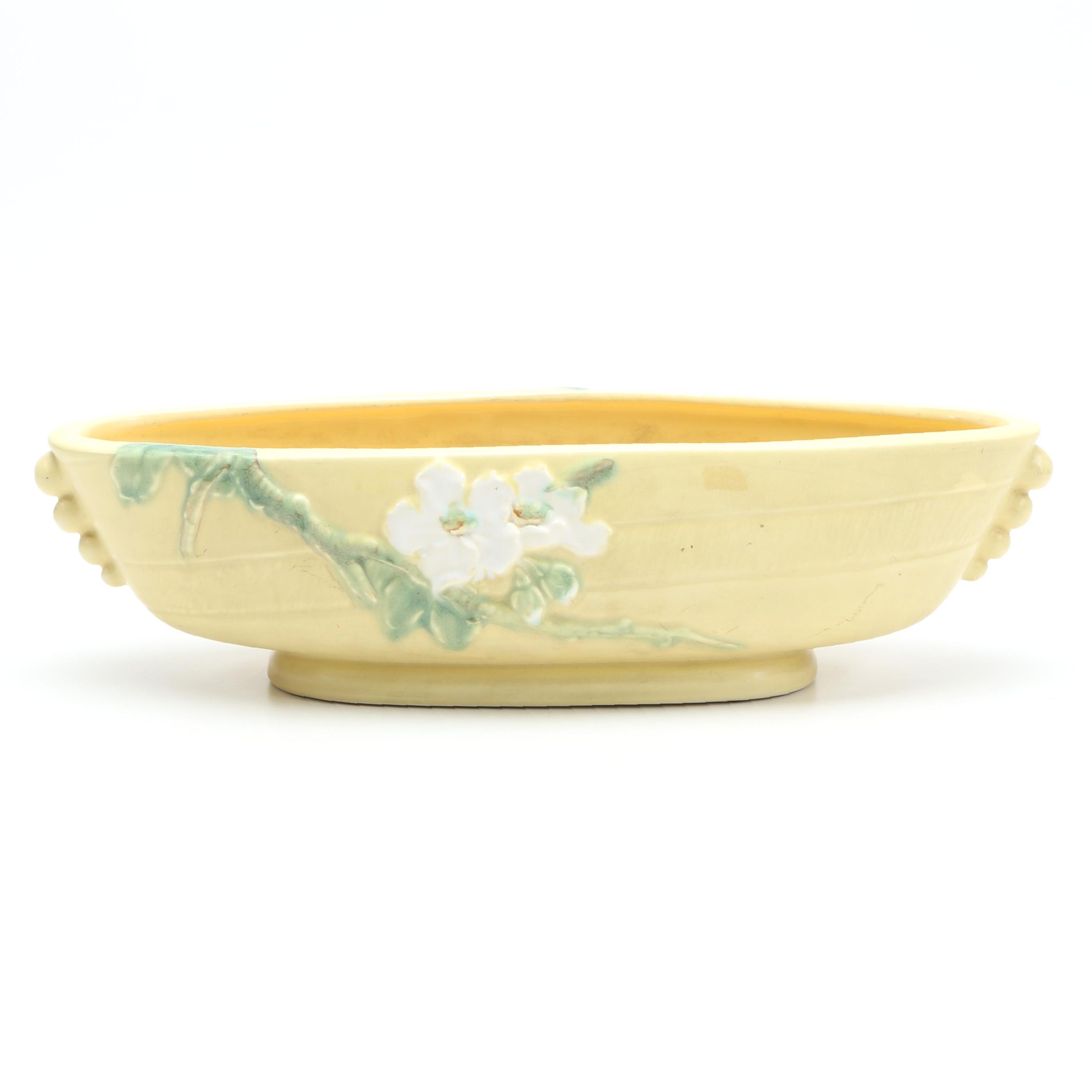 Weller Yellow Ceramic Bowl Circa 1935-1948