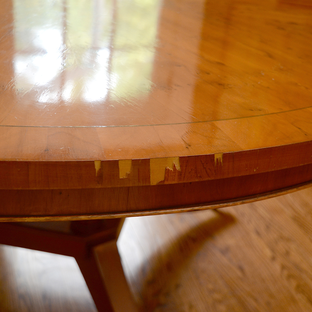 Contemporary Single-Pedestal Dining Table