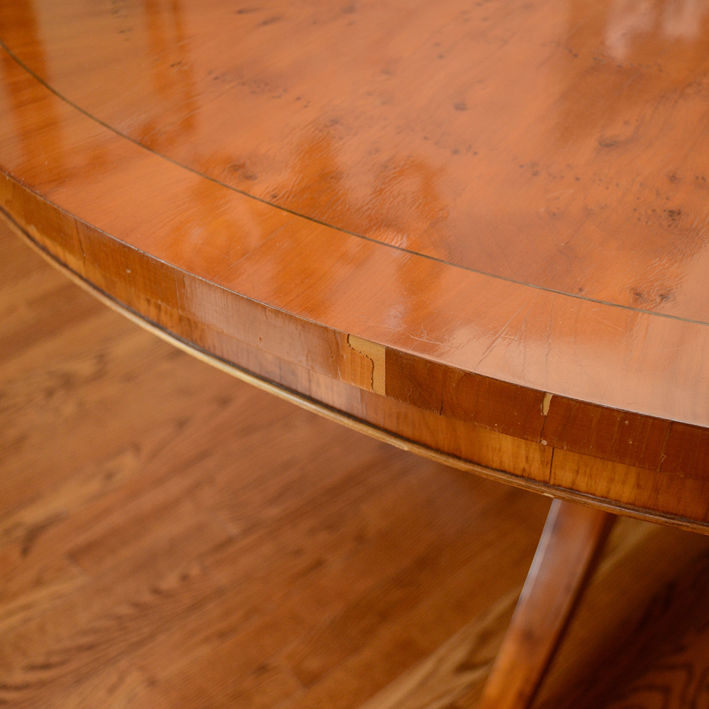 Contemporary Single-Pedestal Dining Table