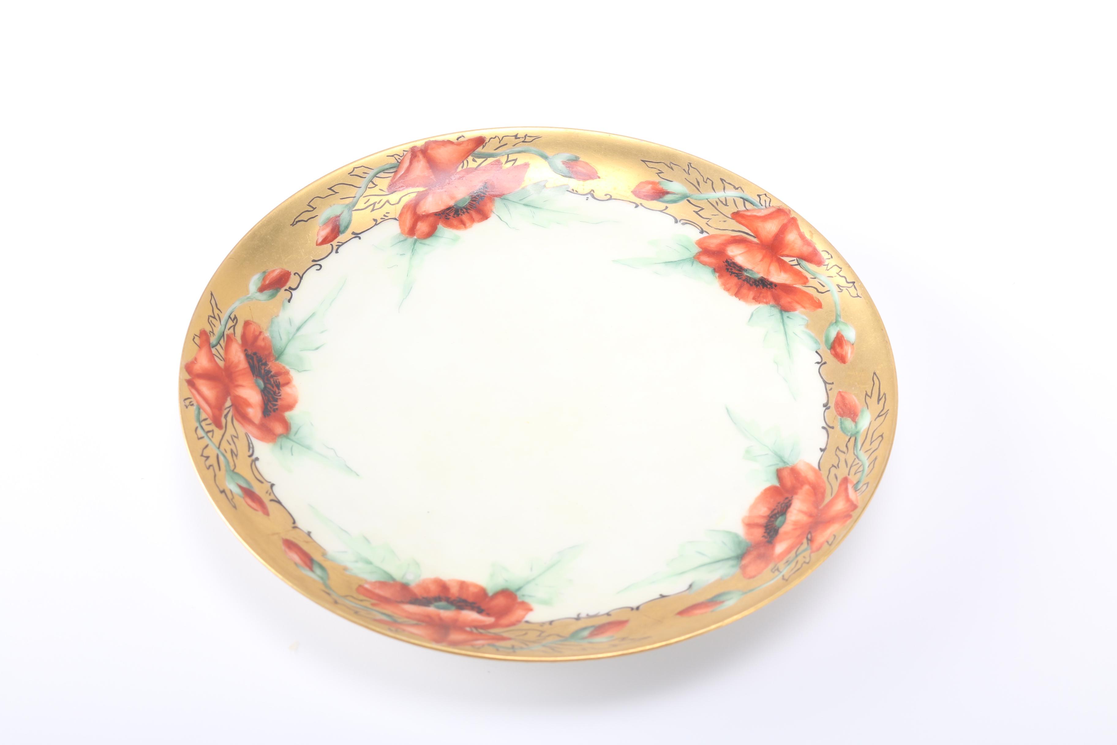Haviland Hand-Painted Porcelain Plates