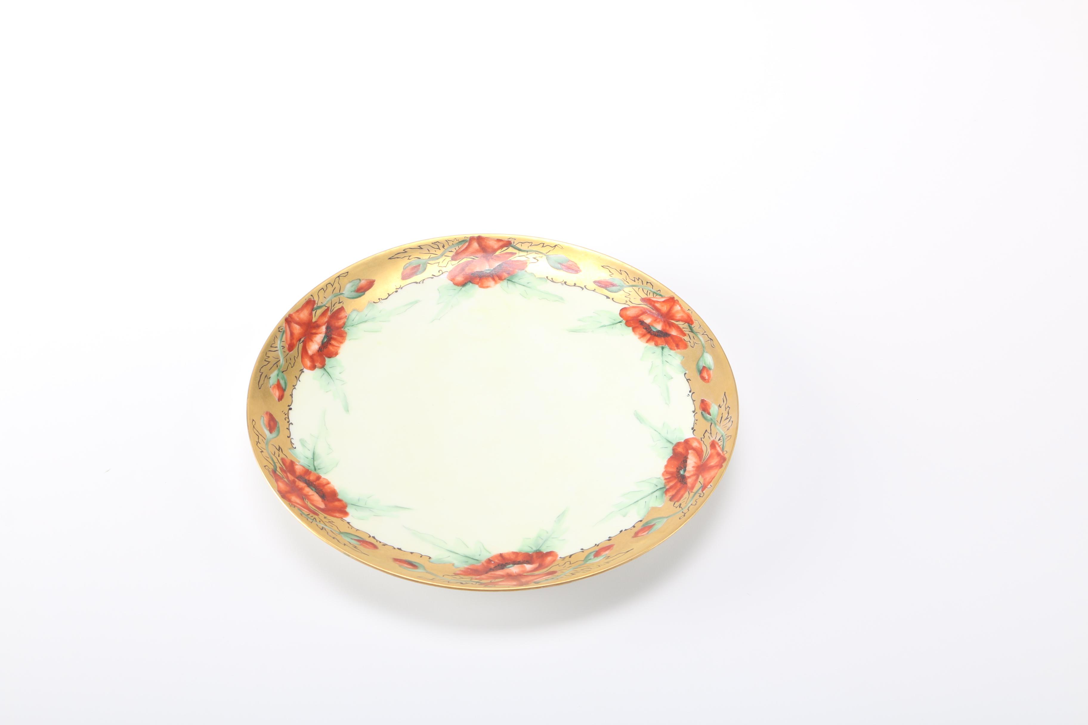Haviland Hand-Painted Porcelain Plates